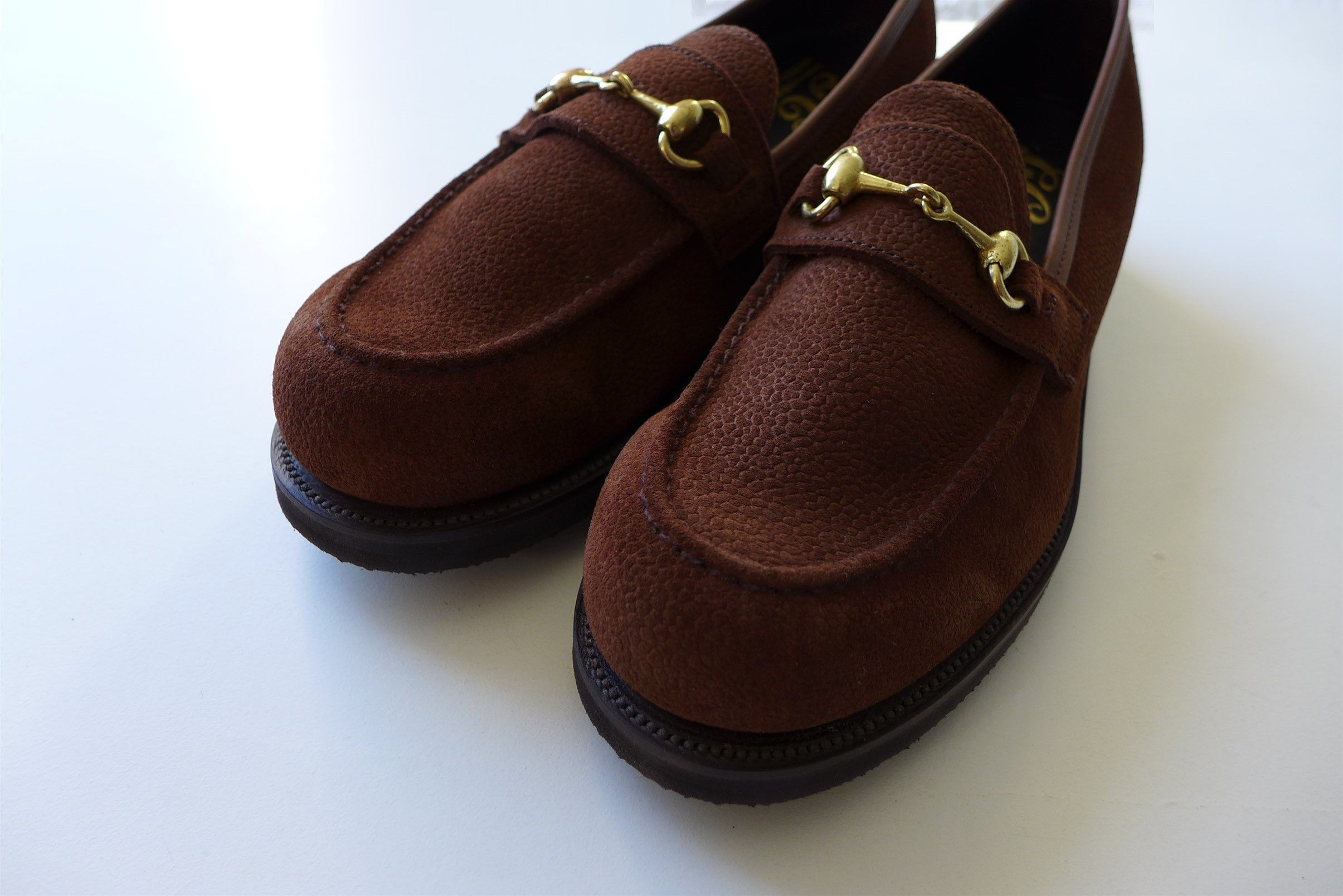 George Cleverley George Cleverley The Colony Loafers - Brown Grain Calf Suede Size US 9.5 / EU 42-43 - 2 Thumbnail