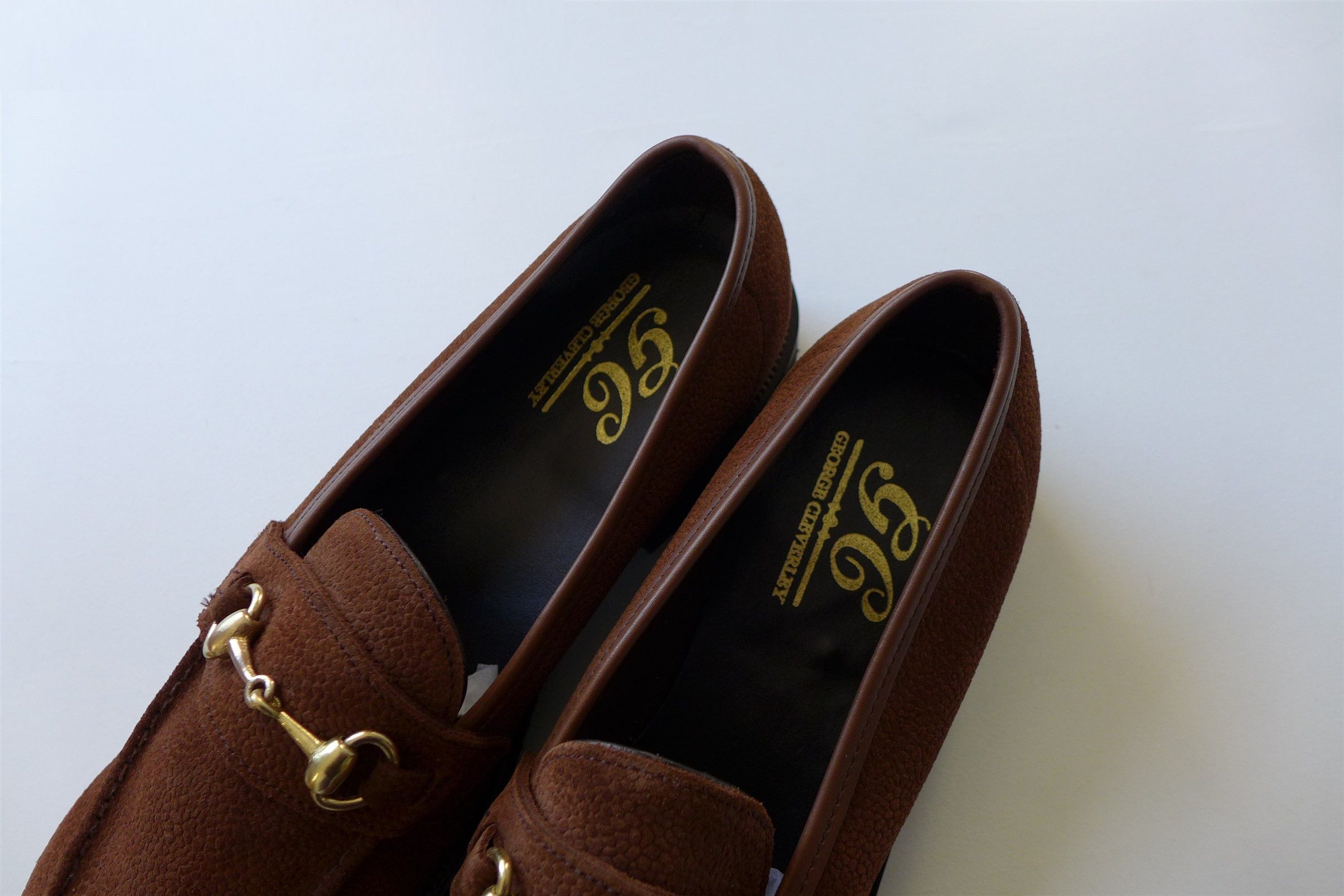 George Cleverley George Cleverley The Colony Loafers - Brown Grain Calf Suede Size US 9.5 / EU 42-43 - 3 Thumbnail