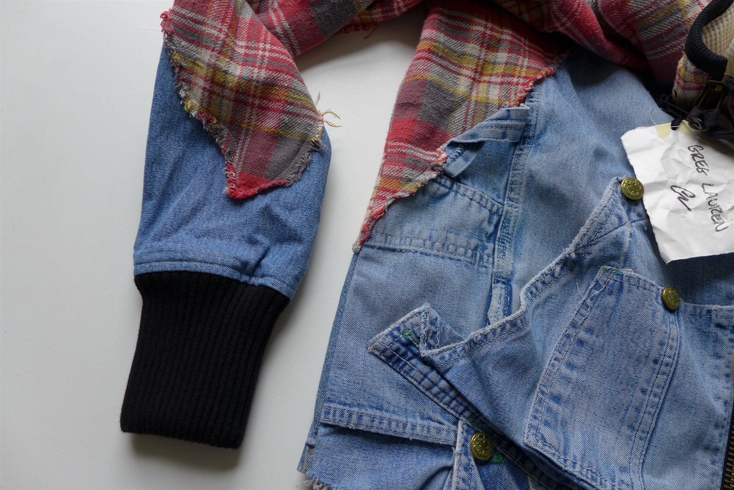 Greg Lauren Greg Lauren 50/50 Hybrid Jacket - Blue Denim / Flannel Size US M / EU 48-50 / 2 - 12 Thumbnail