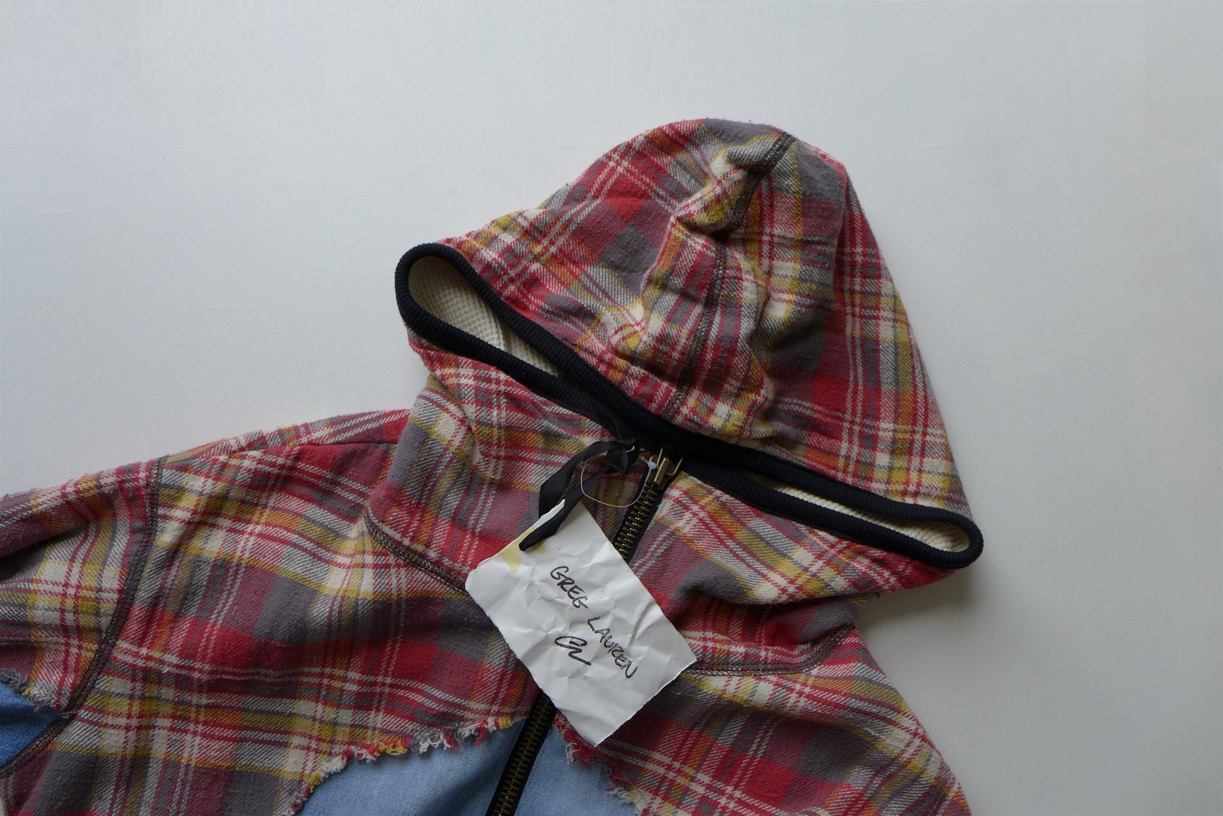 Greg Lauren Greg Lauren 50/50 Hybrid Jacket - Blue Denim / Flannel Size US M / EU 48-50 / 2 - 4 Thumbnail