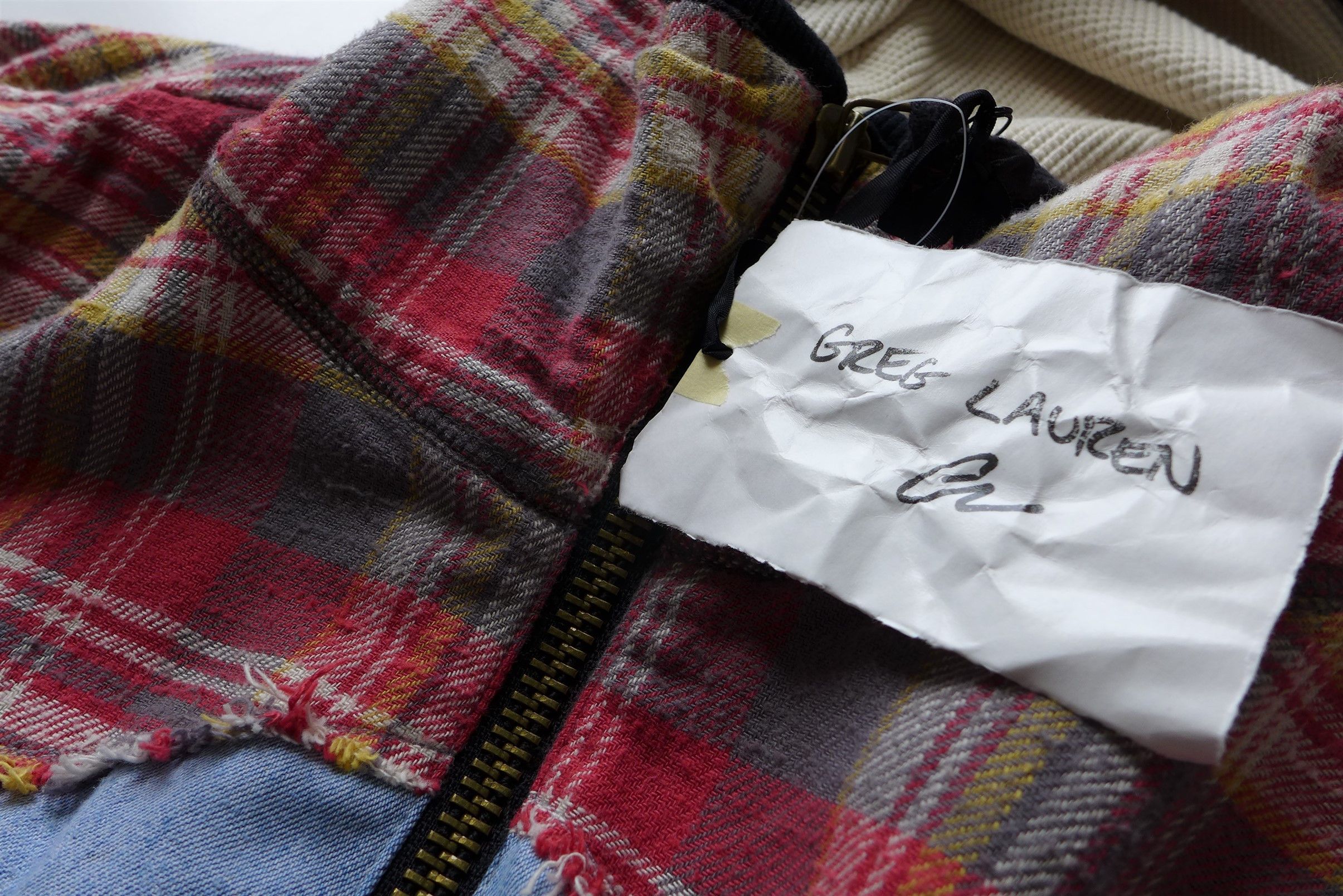Greg Lauren Greg Lauren 50/50 Hybrid Jacket - Blue Denim / Flannel Size US M / EU 48-50 / 2 - 6 Thumbnail