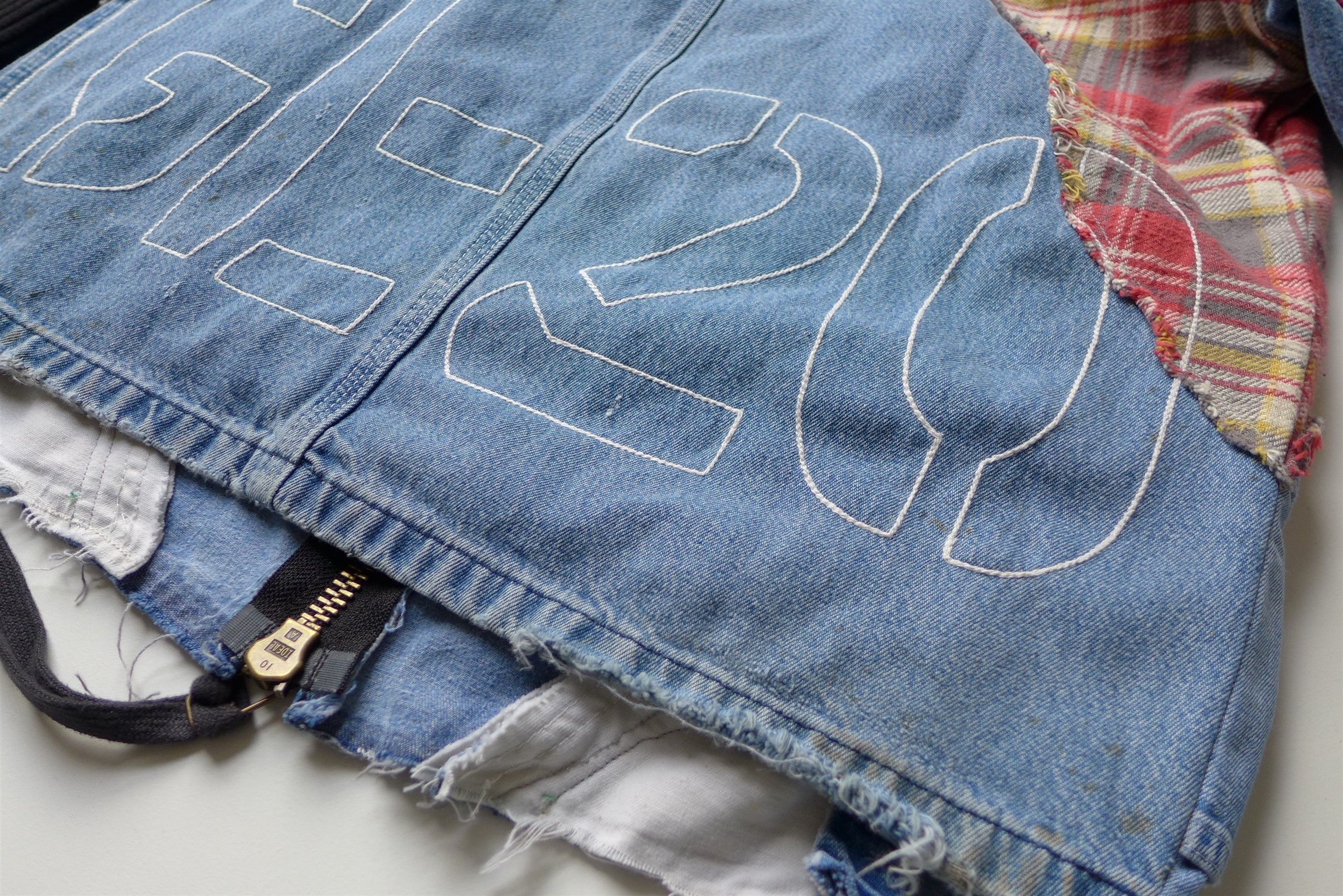 Greg Lauren Greg Lauren 50/50 Hybrid Jacket - Blue Denim / Flannel Size US M / EU 48-50 / 2 - 15 Thumbnail