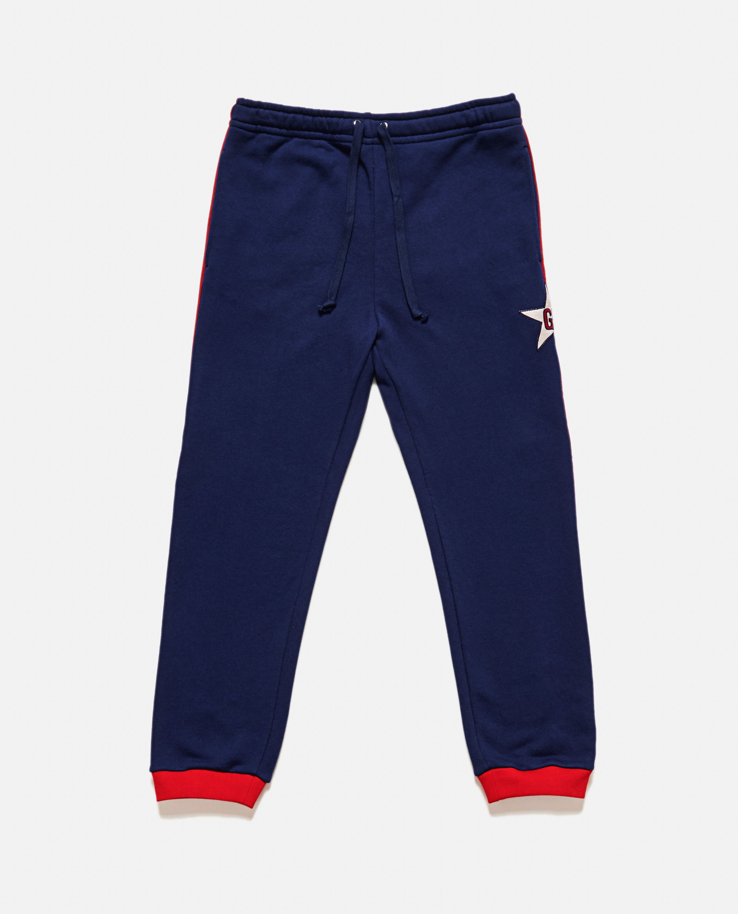 Gucci SS19 GG Star Sweatpants -- Navy