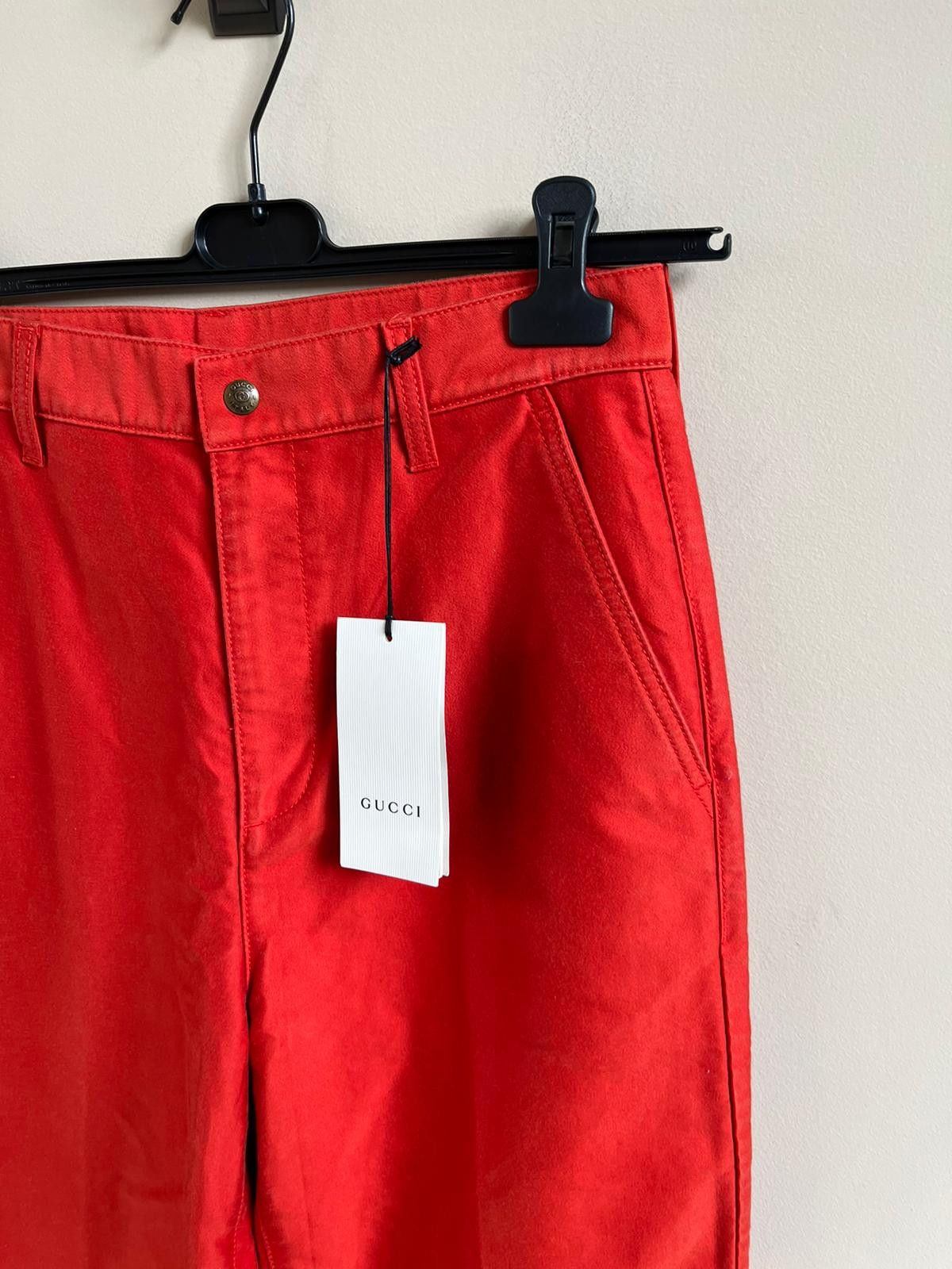 Gucci Wide Leg Trousers in Bright Red Size US 32 / EU 48 - 6 Thumbnail