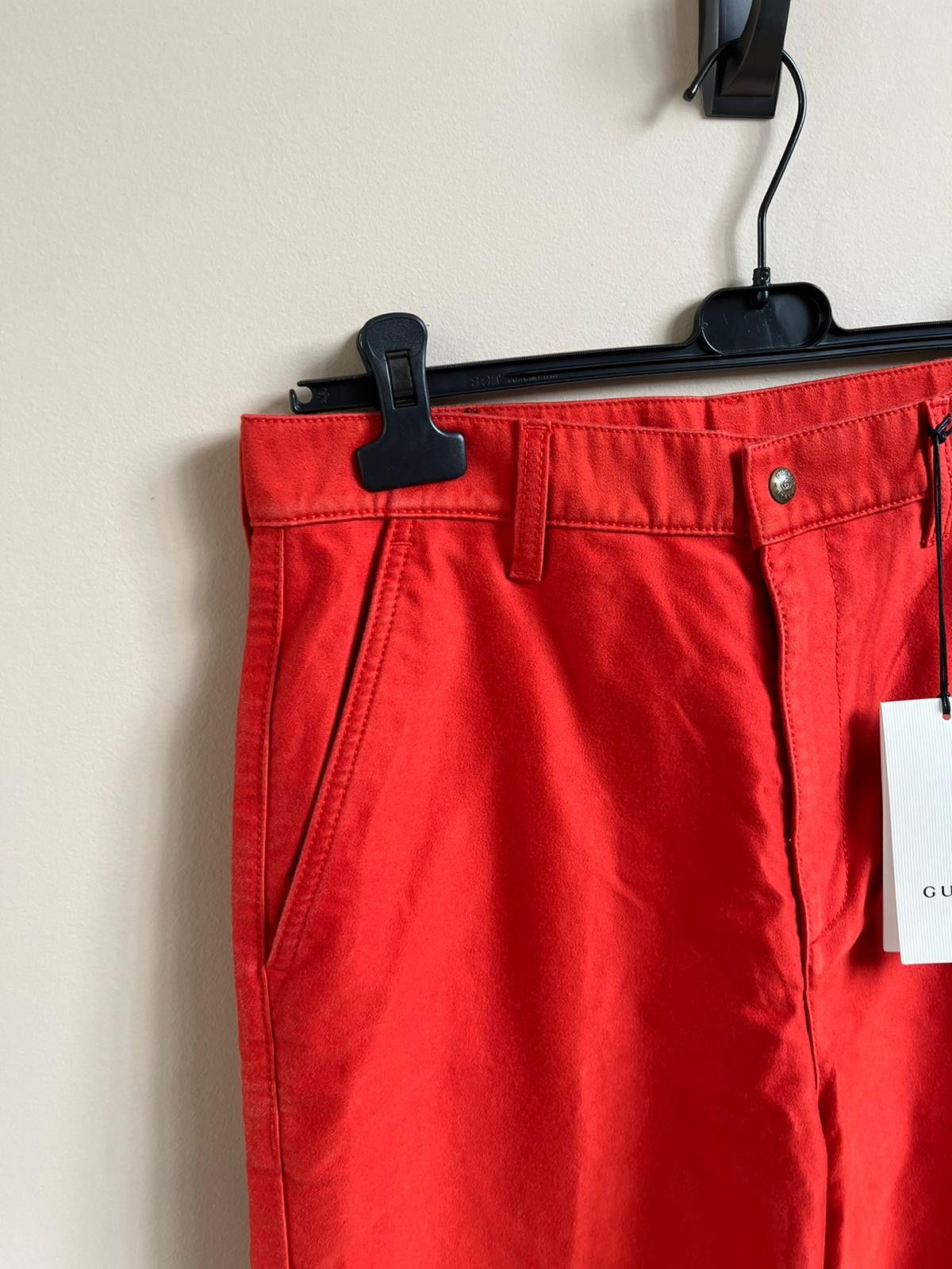 Gucci Wide Leg Trousers in Bright Red Size US 32 / EU 48 - 2 Thumbnail