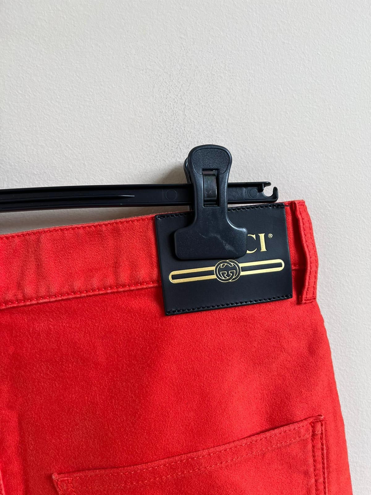 Gucci Wide Leg Trousers in Bright Red Size US 32 / EU 48 - 10 Thumbnail