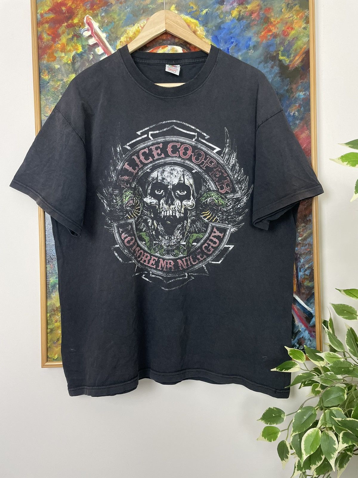Vintage Alice Cooper Band Rock Tour Tee Distressed Washed Vintage | Grailed