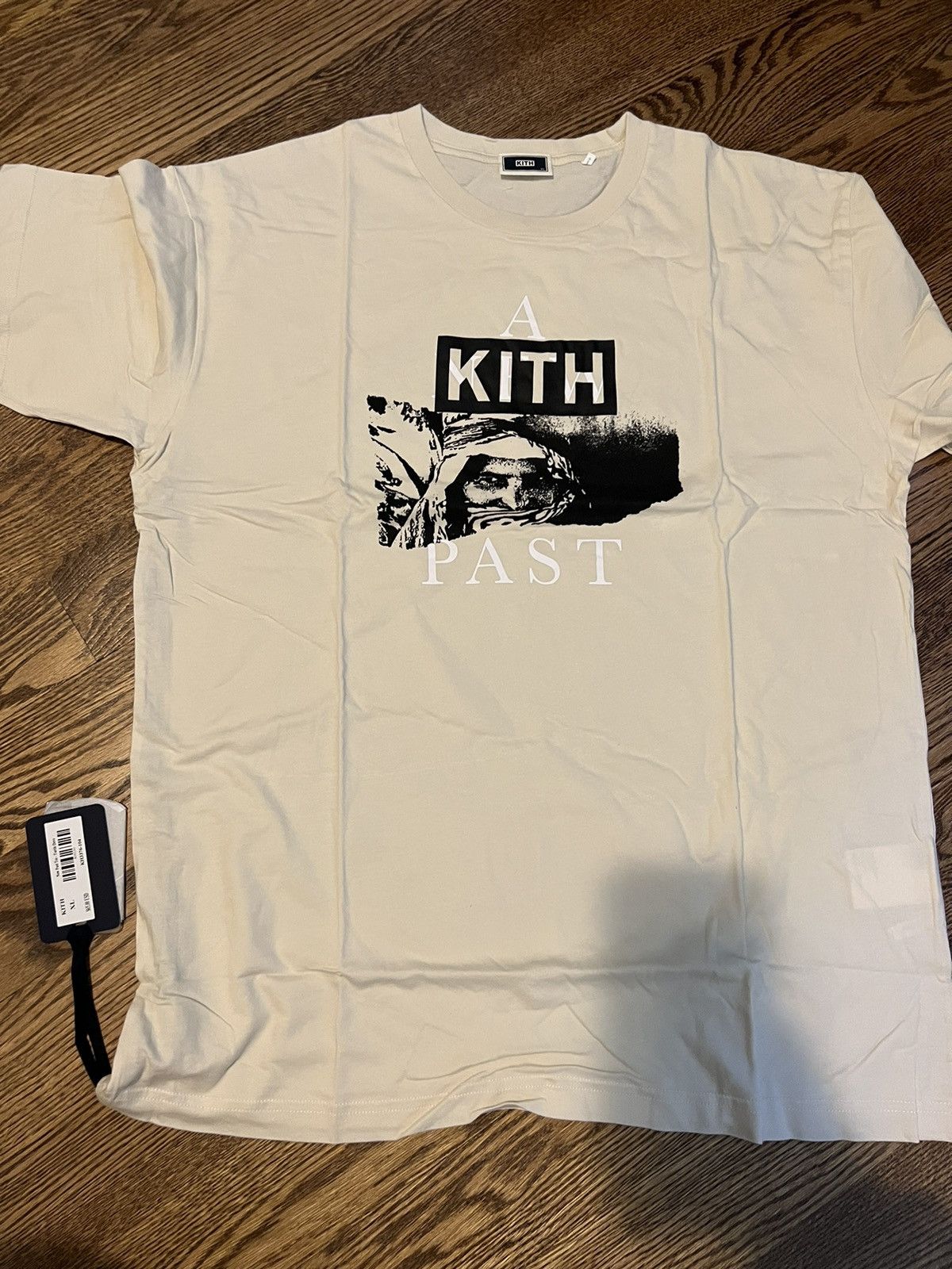 image of Kith New Past Tee in Beige, Men's (Size XL)