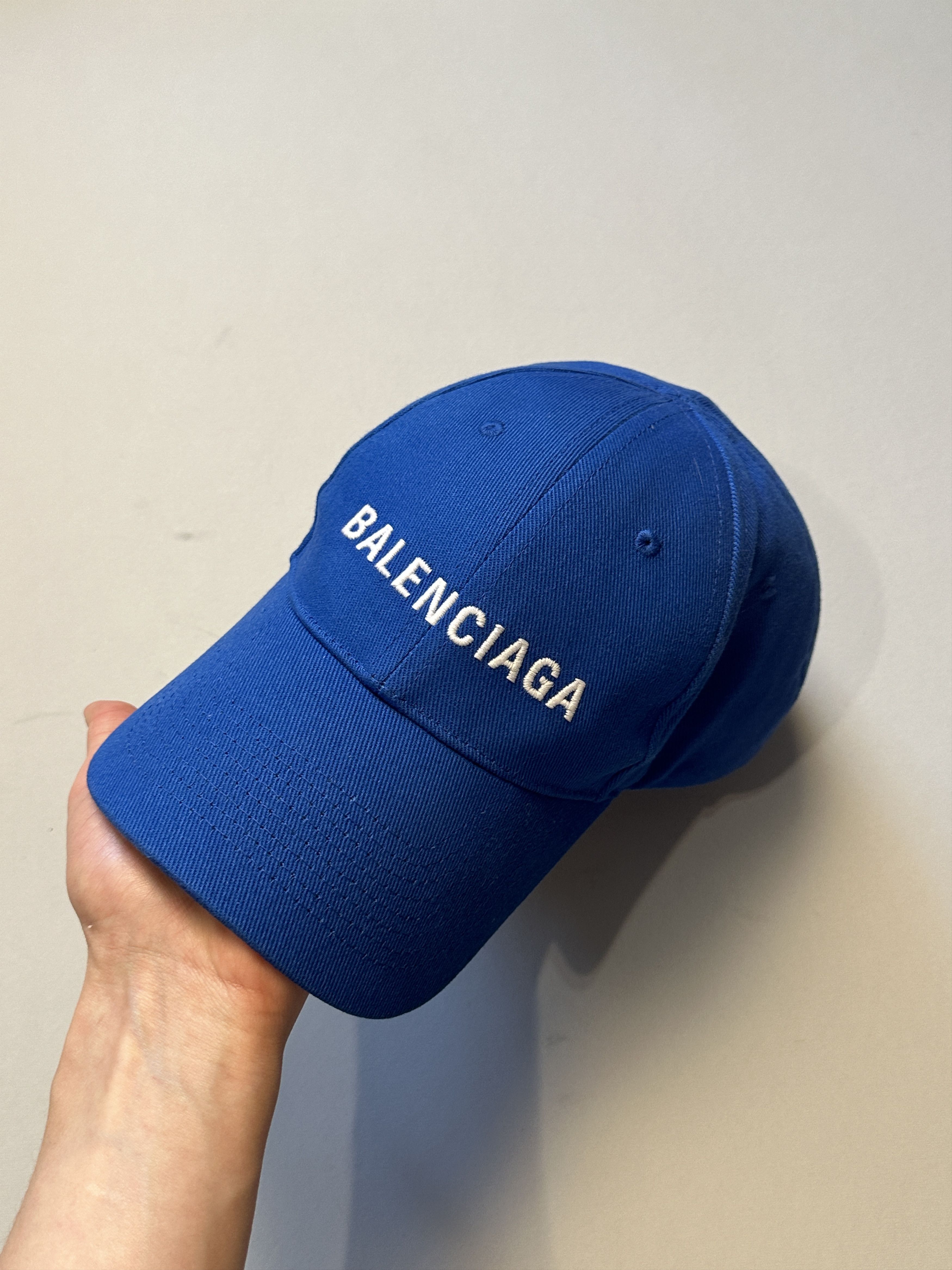 Balenciaga Balenciaga Embroidered Blue Logo Cap Size ONE SIZE - 4 Thumbnail