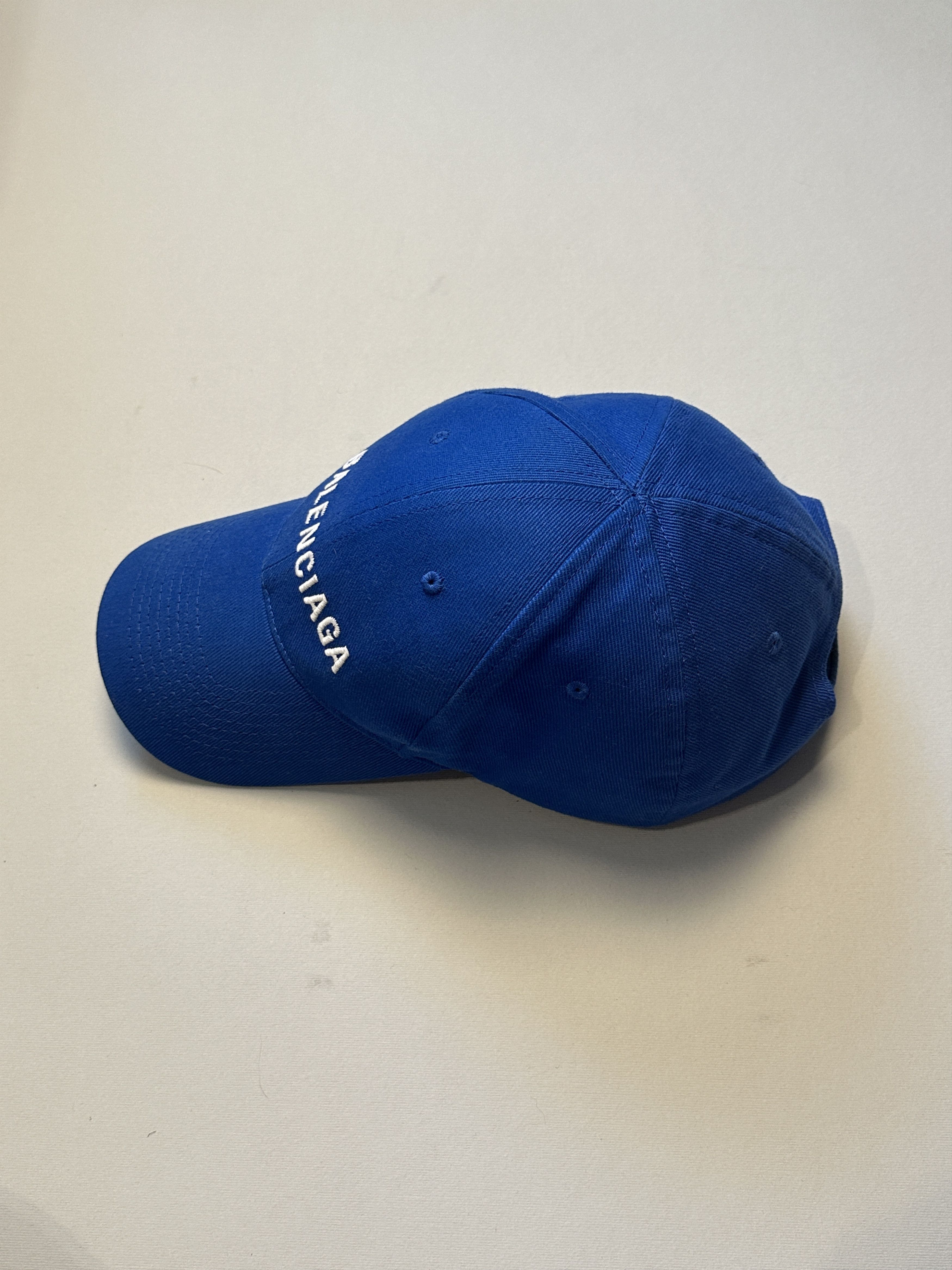 Balenciaga Balenciaga Embroidered Blue Logo Cap Size ONE SIZE - 2 Thumbnail
