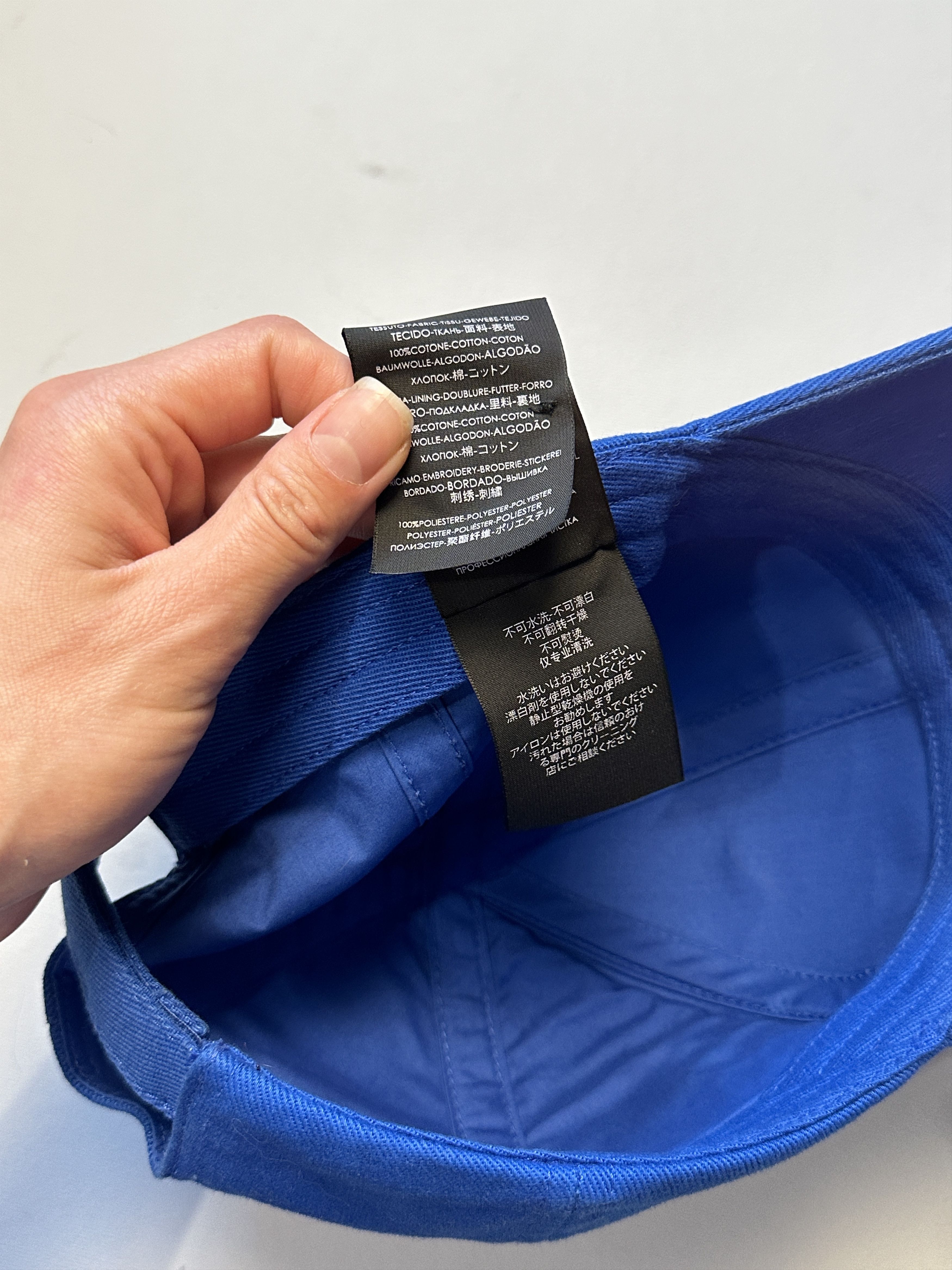 Balenciaga Balenciaga Embroidered Blue Logo Cap Size ONE SIZE - 8 Thumbnail