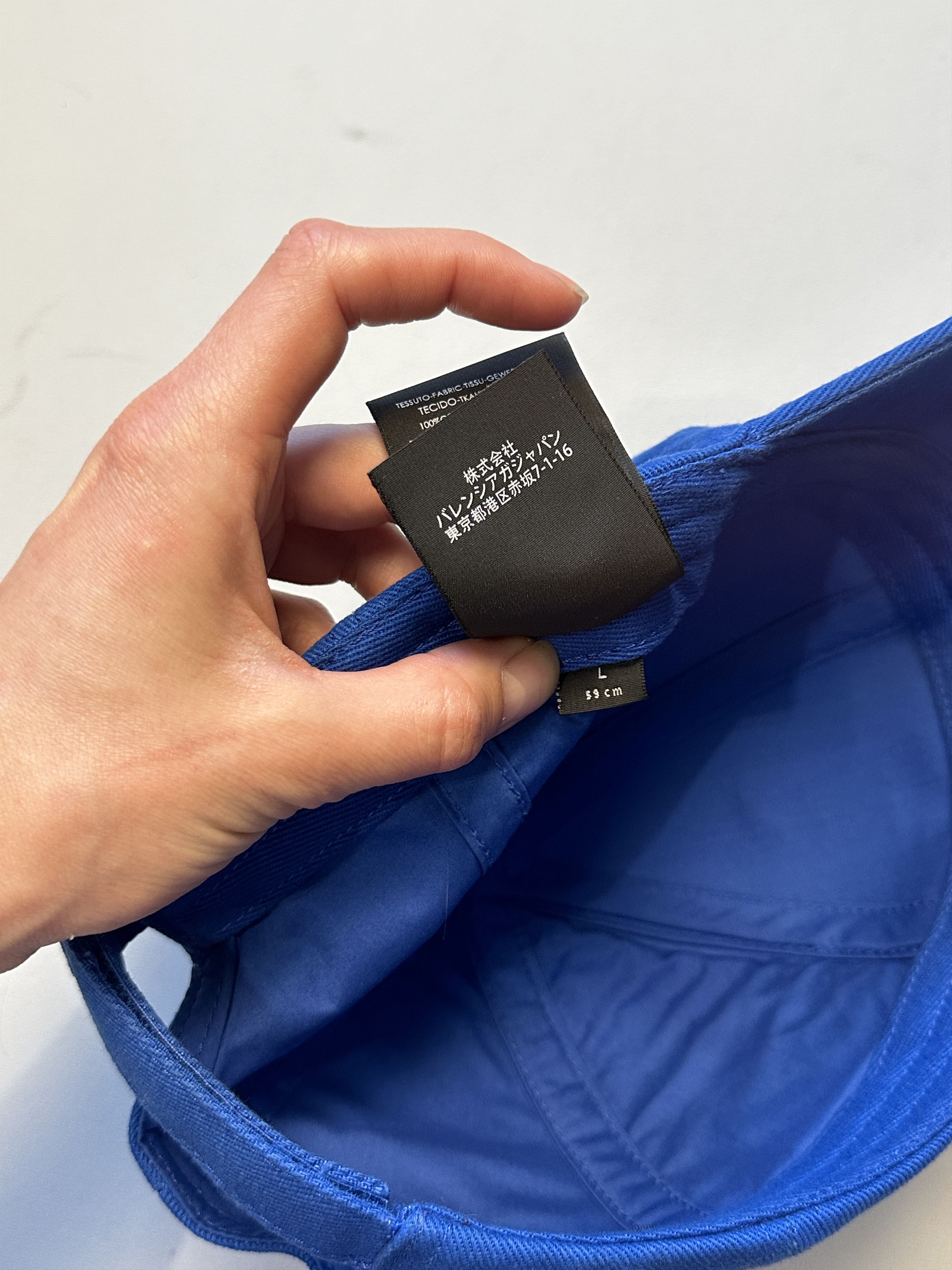 Balenciaga Balenciaga Embroidered Blue Logo Cap Size ONE SIZE - 10 Thumbnail