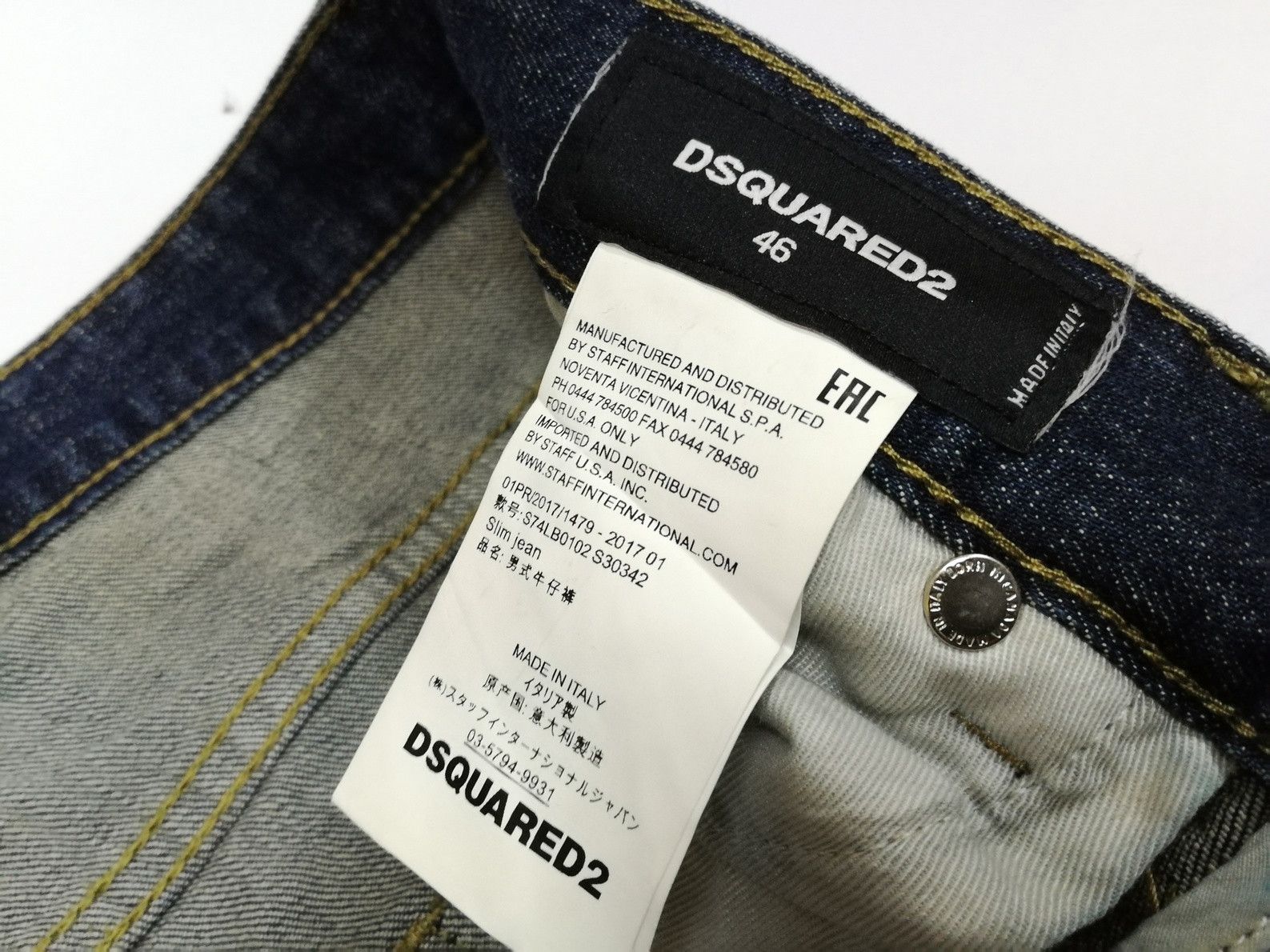 Dsquared2 Rare DSQUARED2 BUSTED Denim Jeans Raw Paint Design Size US 30 / EU 46 - 4 Thumbnail