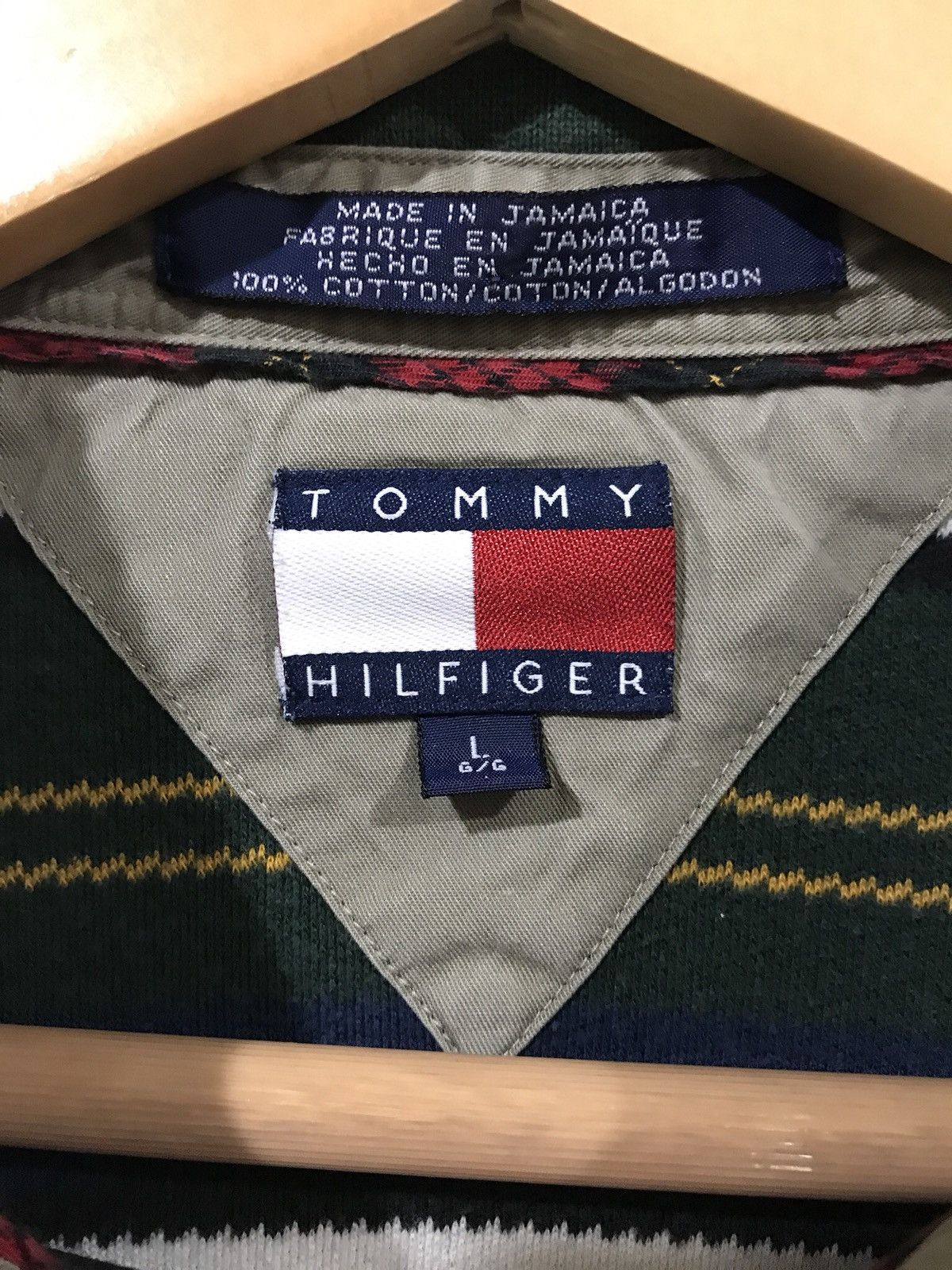 Tommy Hilfiger × Vintage Tommy Hilfiger Vintage Longsleeve Polo 90’s Crest Logo Size US L / EU 52-54 / 3 - 3 Thumbnail
