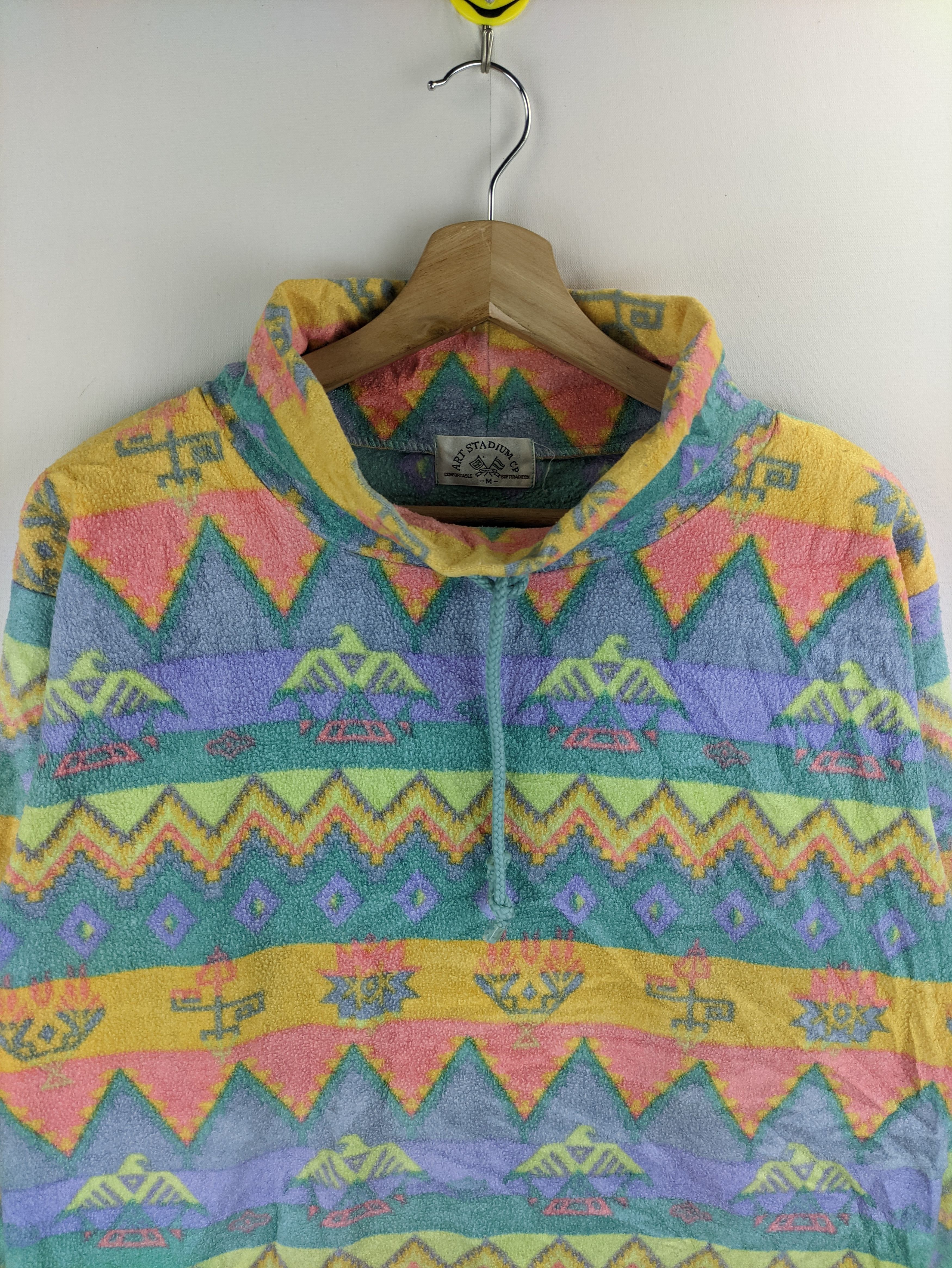 Japanese Brand Steals🔥Fleece Sweater by Art Stadium CP Native Style Size US M / EU 48-50 / 2 - 5 Thumbnail