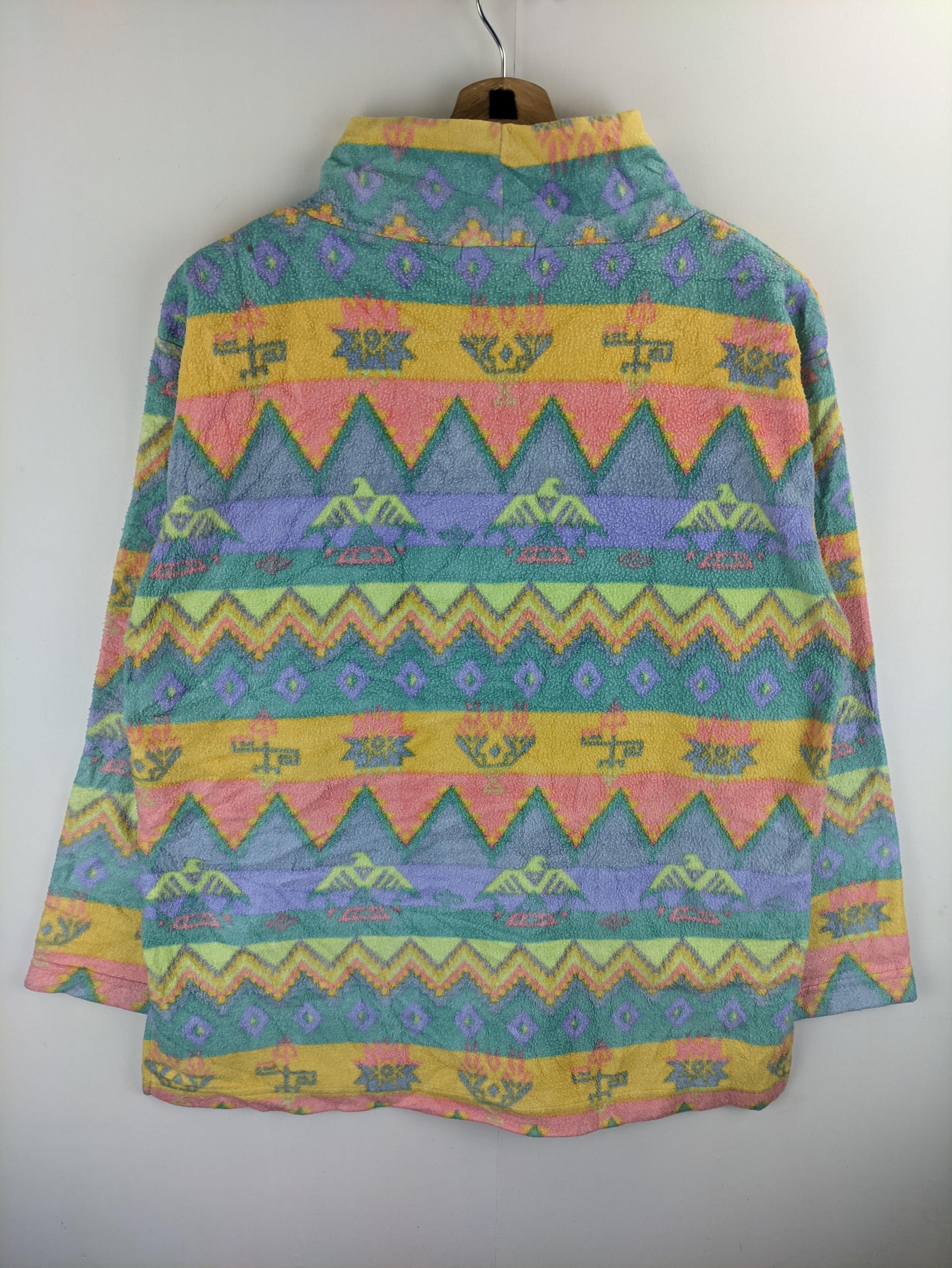Japanese Brand Steals🔥Fleece Sweater by Art Stadium CP Native Style Size US M / EU 48-50 / 2 - 2 Thumbnail