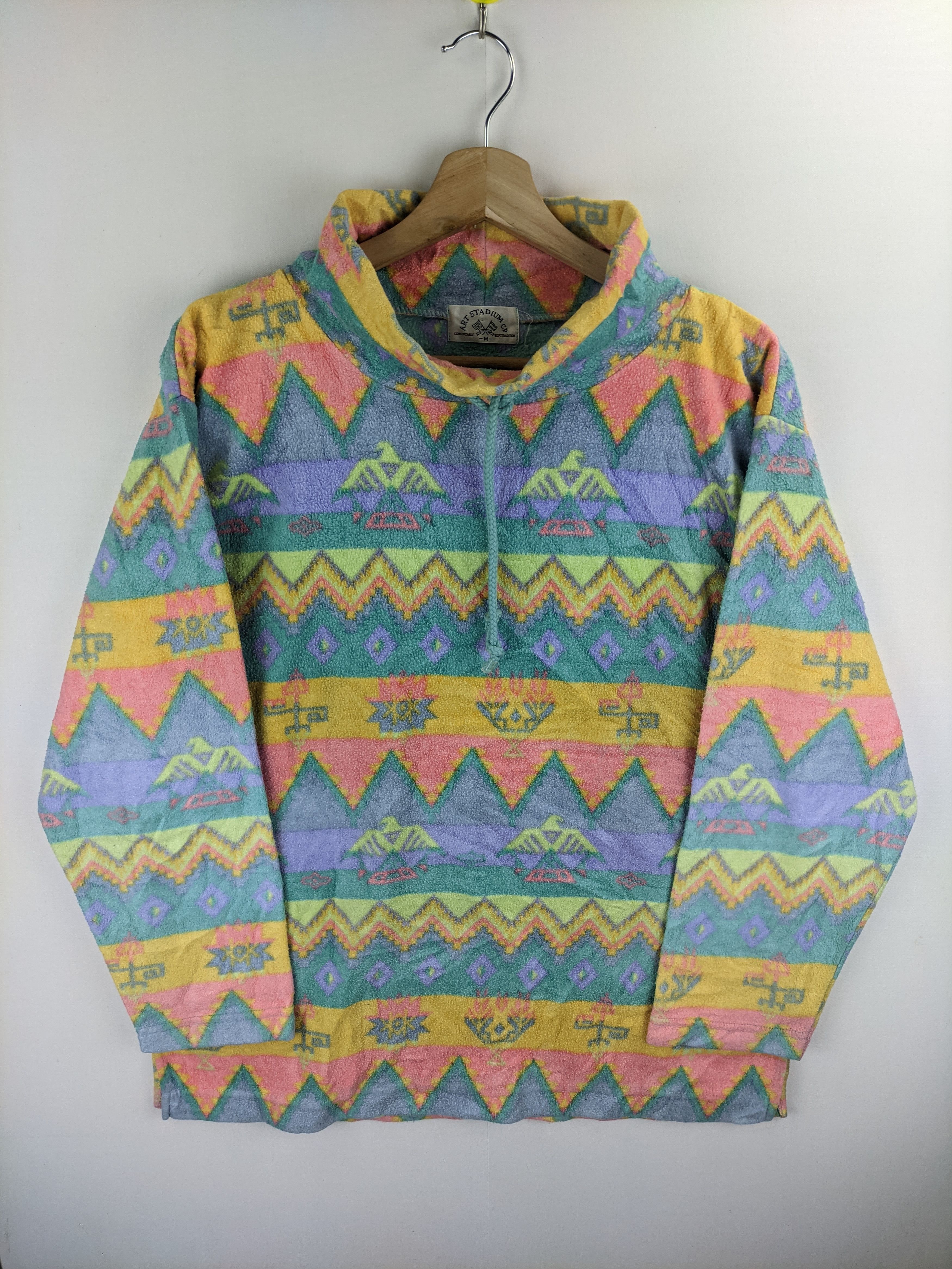 Japanese Brand Steals🔥Fleece Sweater by Art Stadium CP Native Style Size US M / EU 48-50 / 2 - 7 Thumbnail
