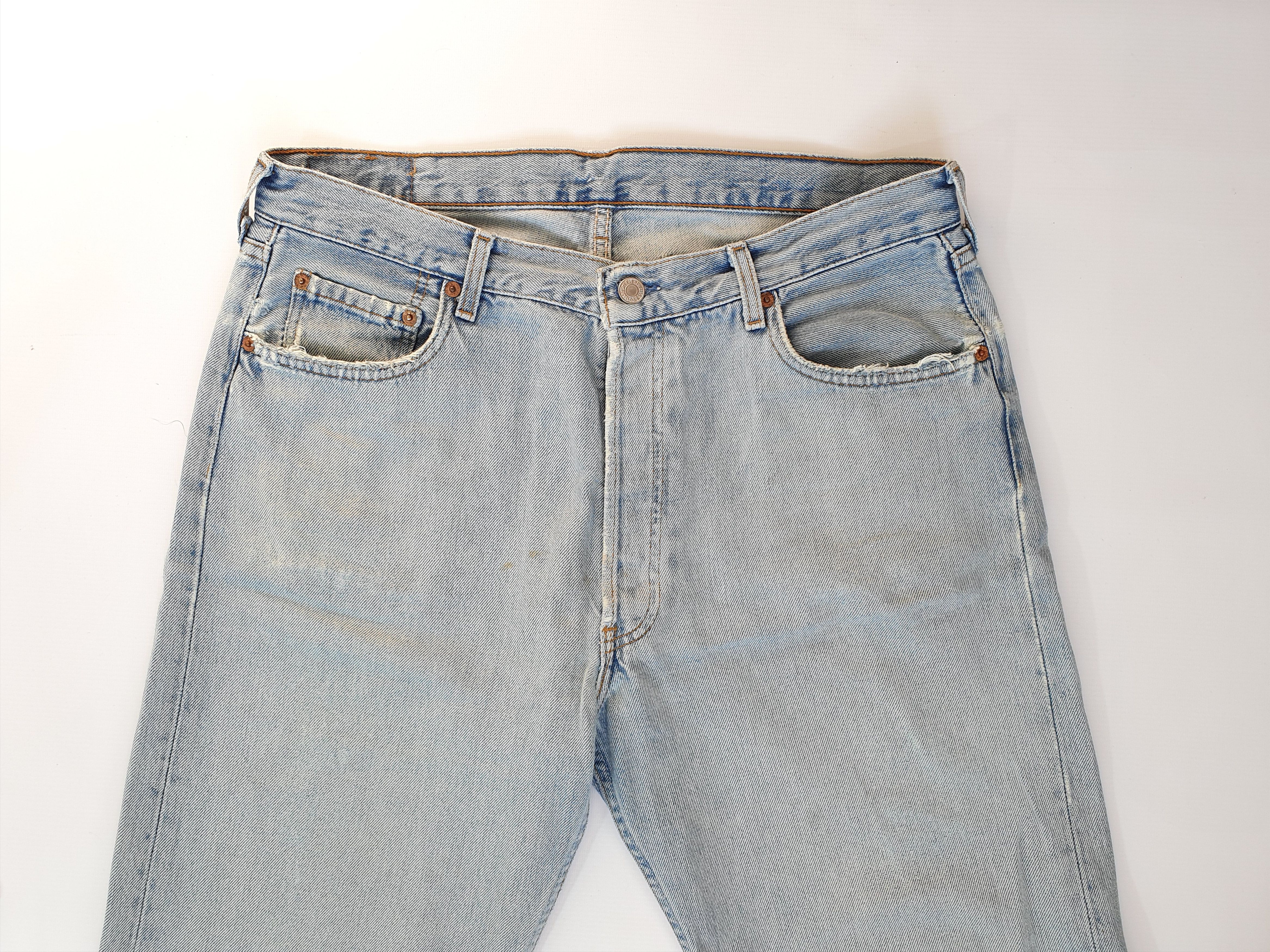 Vintage 1994 Vintage LEVIS 501 Dirty Distressed Jeans Size US 33 - 4 Thumbnail