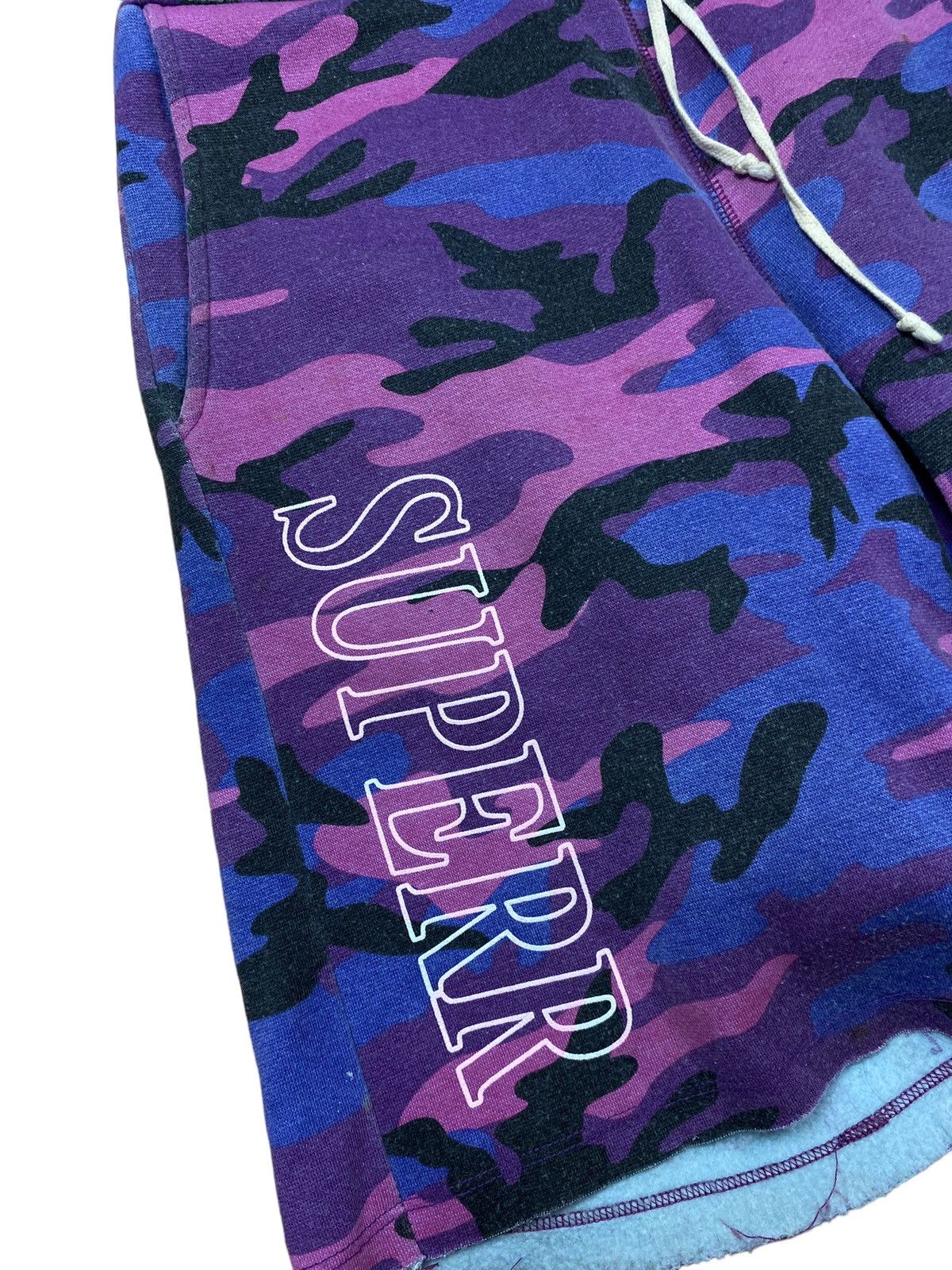 Lil Peep Superr Radical Lil Peep Purple Camo Sweat Shorts Size S Size US 29 - 5 Thumbnail