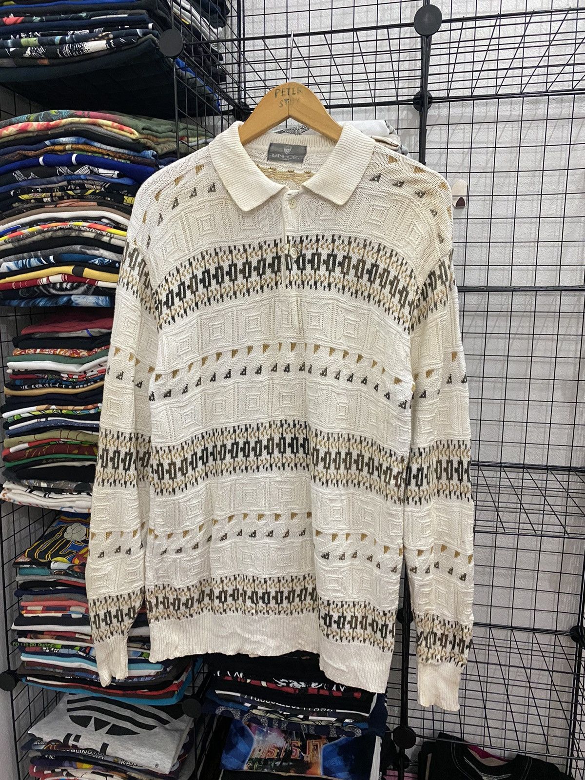 Japanese Brand × Other × Vintage Vintage Vanhoe Knitwear Shirt Nice Design For Style Size US M / EU 48-50 / 2 - 1 Thumbnail