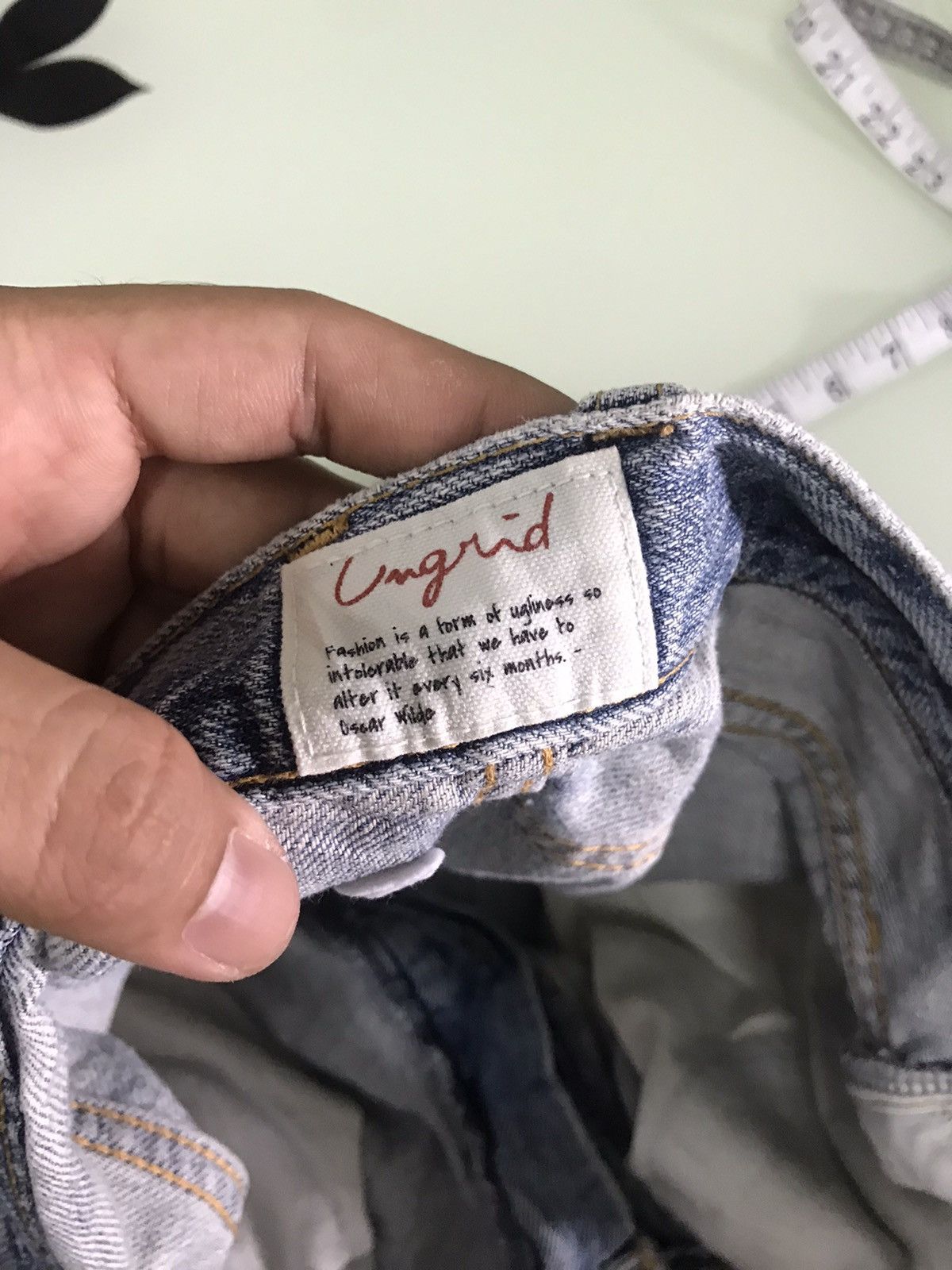 Other Nice❗️Ungrid Distressed Denim Straight Cut Jeans Size US 30 / EU 46 - 17 Thumbnail