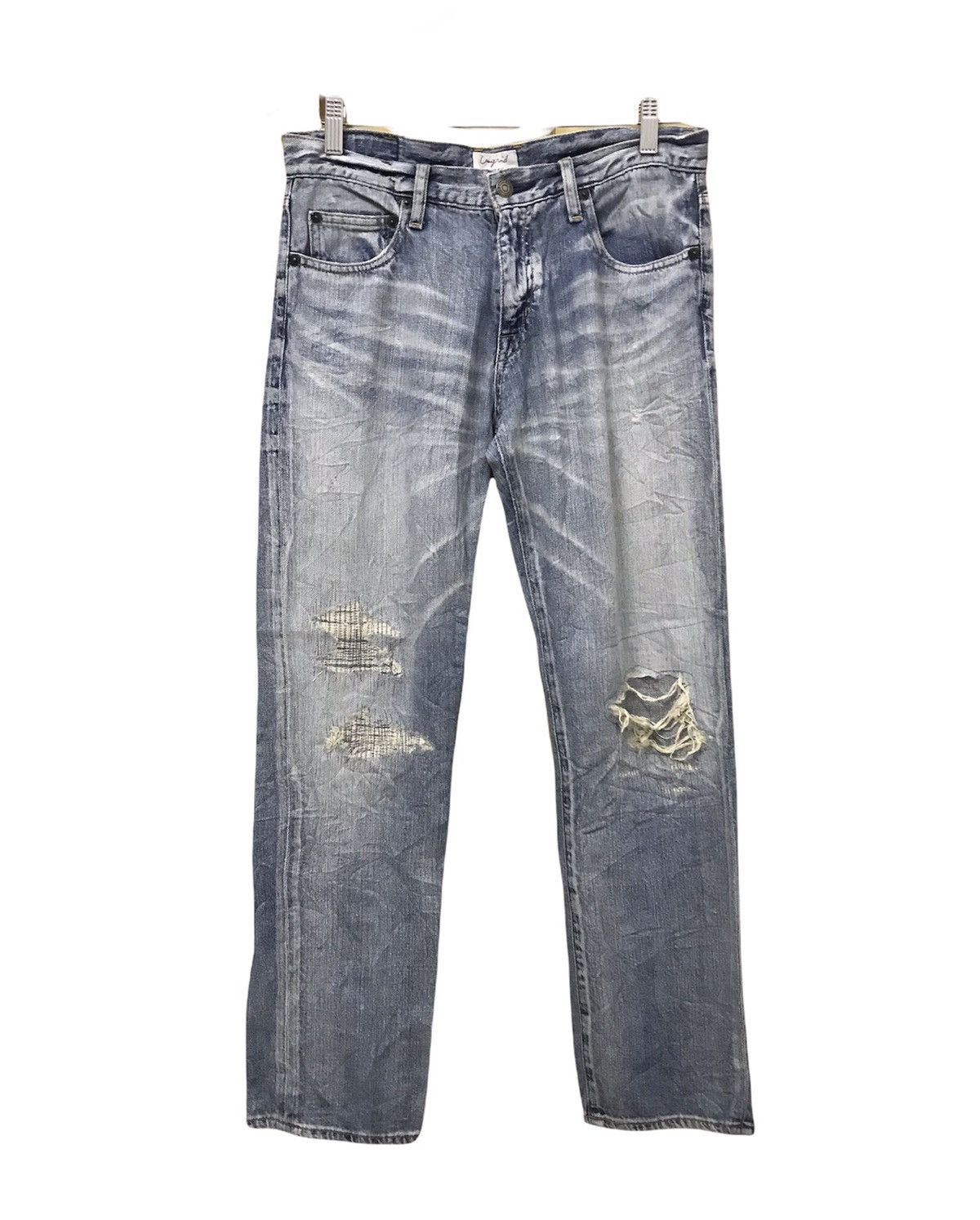 Other Nice❗️Ungrid Distressed Denim Straight Cut Jeans Size US 30 / EU 46 - 1 Thumbnail