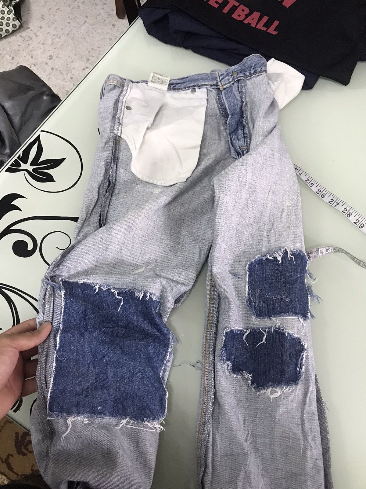 Other Nice❗️Ungrid Distressed Denim Straight Cut Jeans Size US 30 / EU 46 - 14 Thumbnail