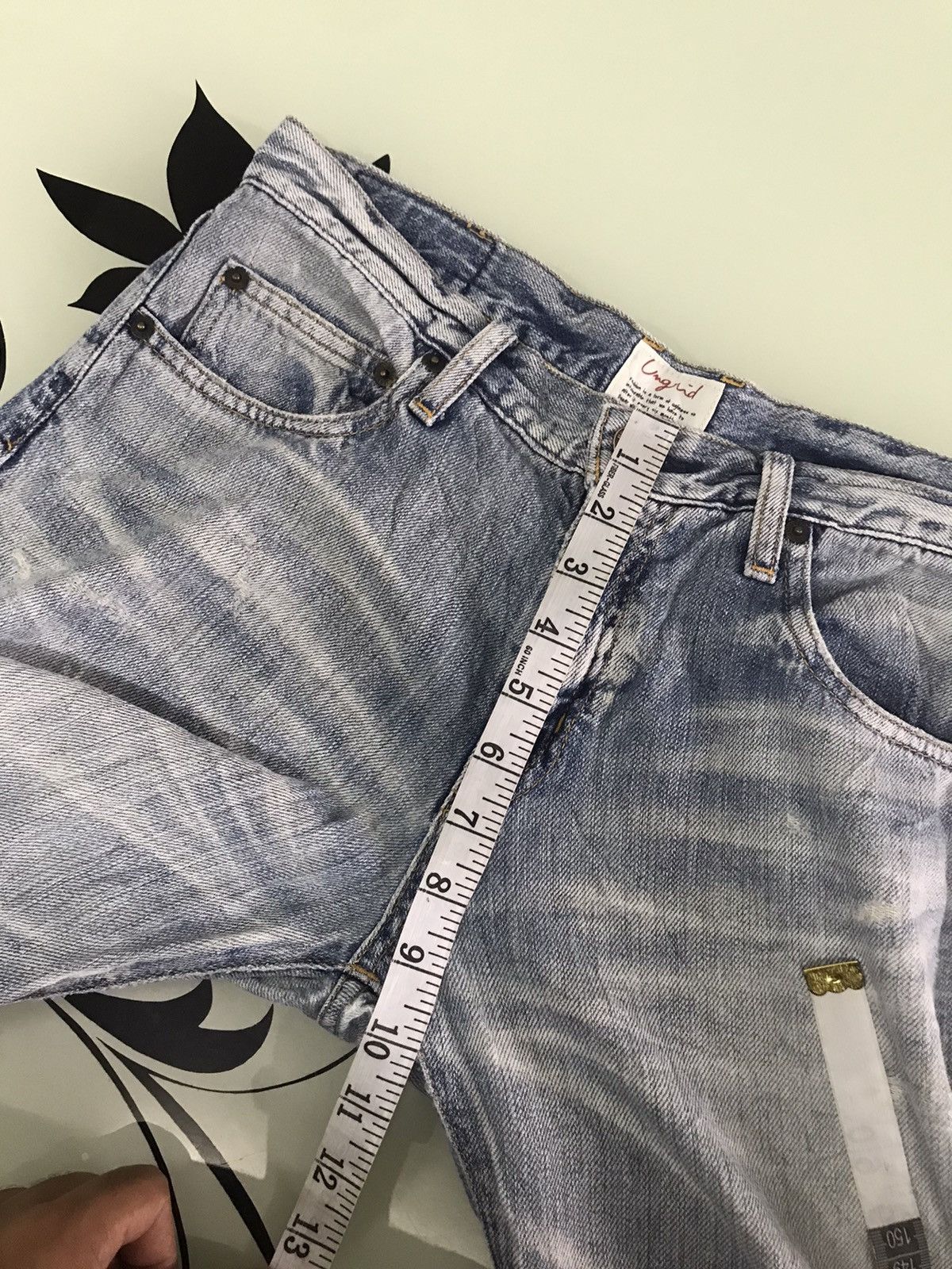 Other Nice❗️Ungrid Distressed Denim Straight Cut Jeans Size US 30 / EU 46 - 20 Thumbnail