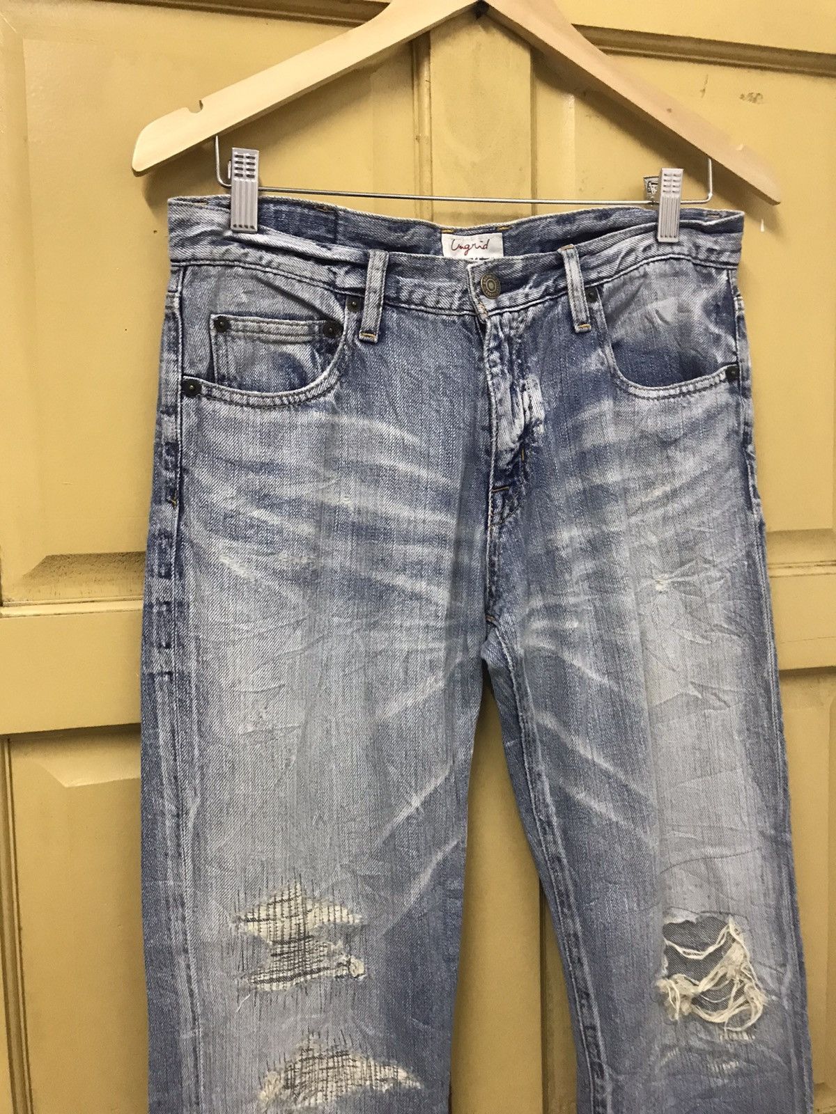 Other Nice❗️Ungrid Distressed Denim Straight Cut Jeans Size US 30 / EU 46 - 3 Thumbnail