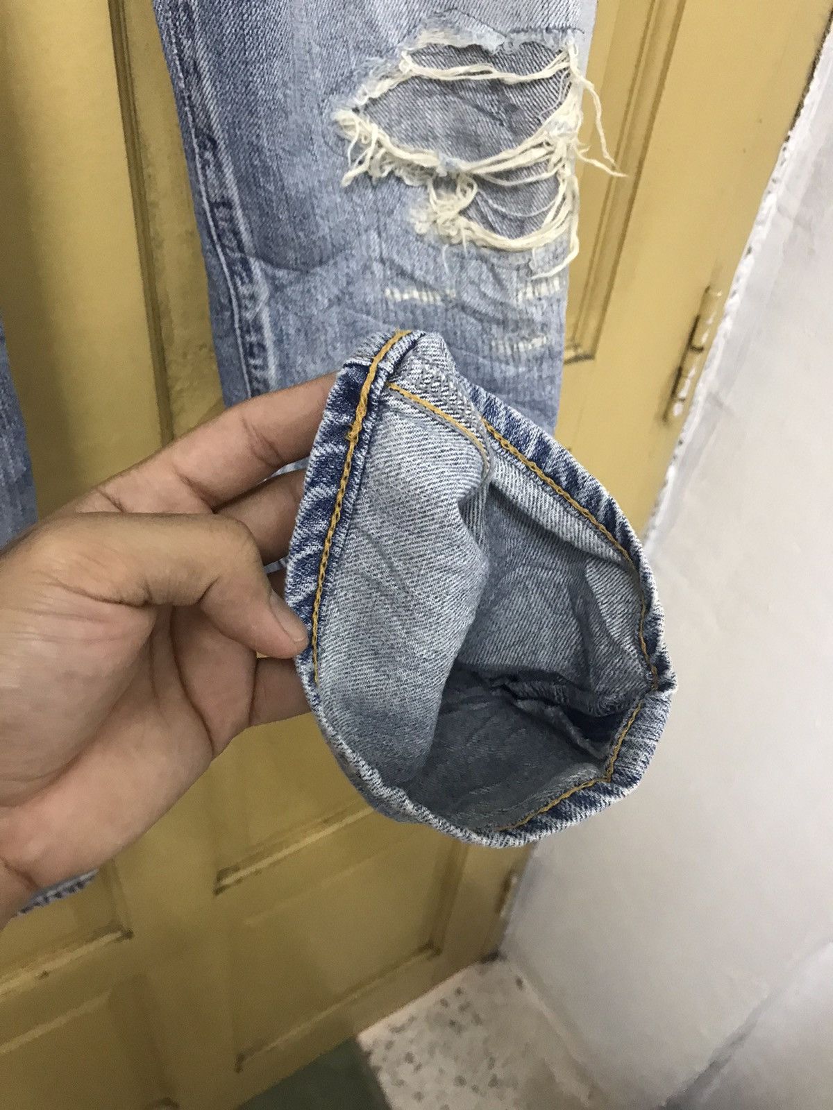 Other Nice❗️Ungrid Distressed Denim Straight Cut Jeans Size US 30 / EU 46 - 6 Thumbnail