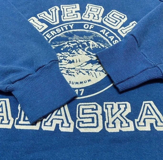 Vintage Vintage 80s alaska university sweatshirt pullover Size US M / EU 48-50 / 2 - 4 Thumbnail