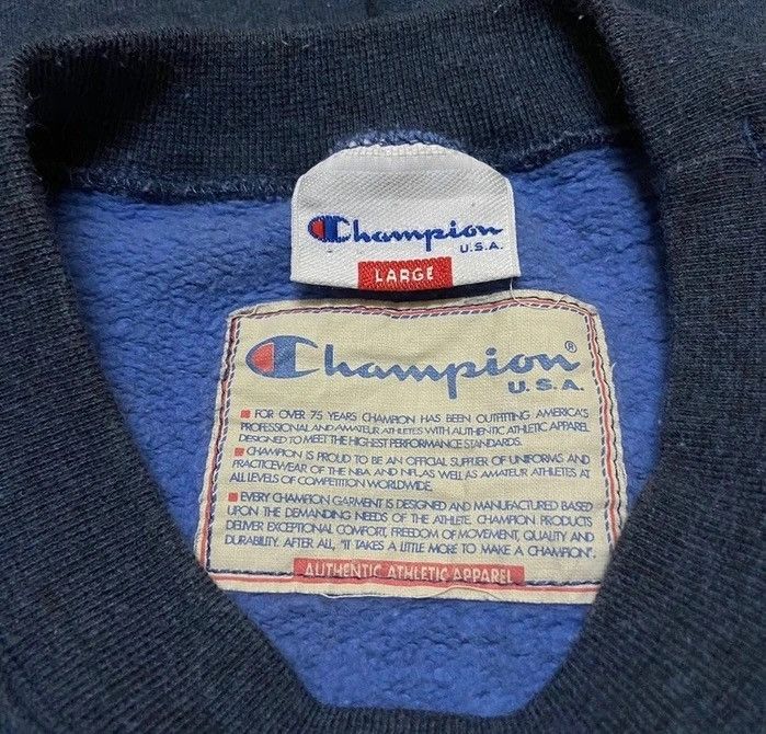 Champion Vintage 90s champion usa sweatshirt pullover Size US XL / EU 56 / 4 - 3 Thumbnail