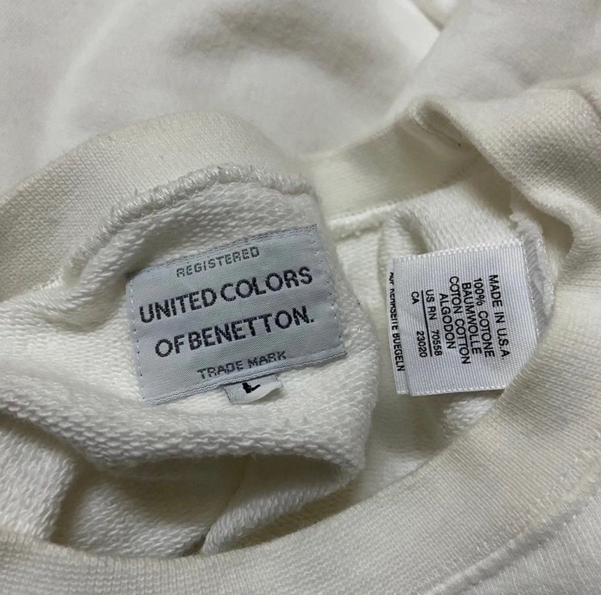 Benetton Vintage 90s benetton hawaii sweatshirt pullover Size US L / EU 52-54 / 3 - 4 Thumbnail