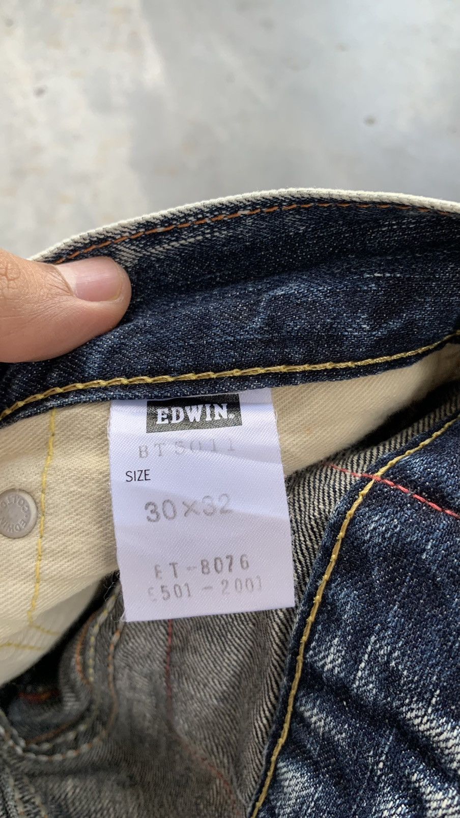 Edwin Vintage Edwin Distressed Flared Denim Pant Size US 31 - 8 Thumbnail