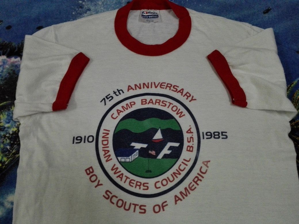 Vintage Vintage 80s BSA BOYS SCOUTS OF AMERICA 1985 50/50 Ringer Size US S / EU 44-46 / 1 - 2 Thumbnail
