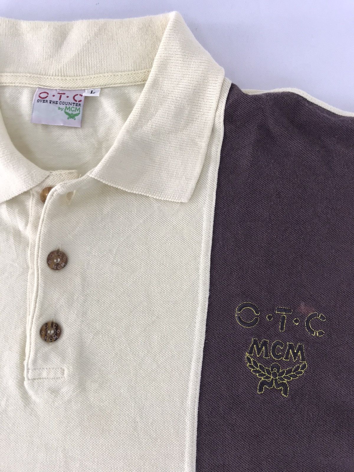 Designer × MCM Over The Counter OTC By MCM Polo Tee Colour Block Design Size US L / EU 52-54 / 3 - 2 Thumbnail