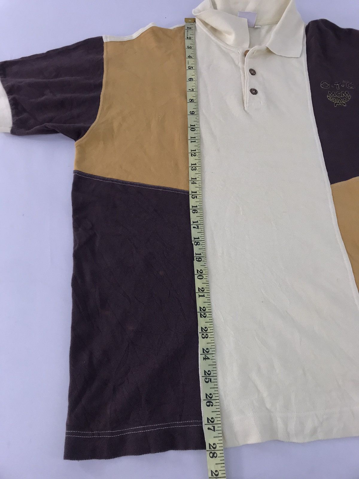 Designer × MCM Over The Counter OTC By MCM Polo Tee Colour Block Design Size US L / EU 52-54 / 3 - 9 Thumbnail