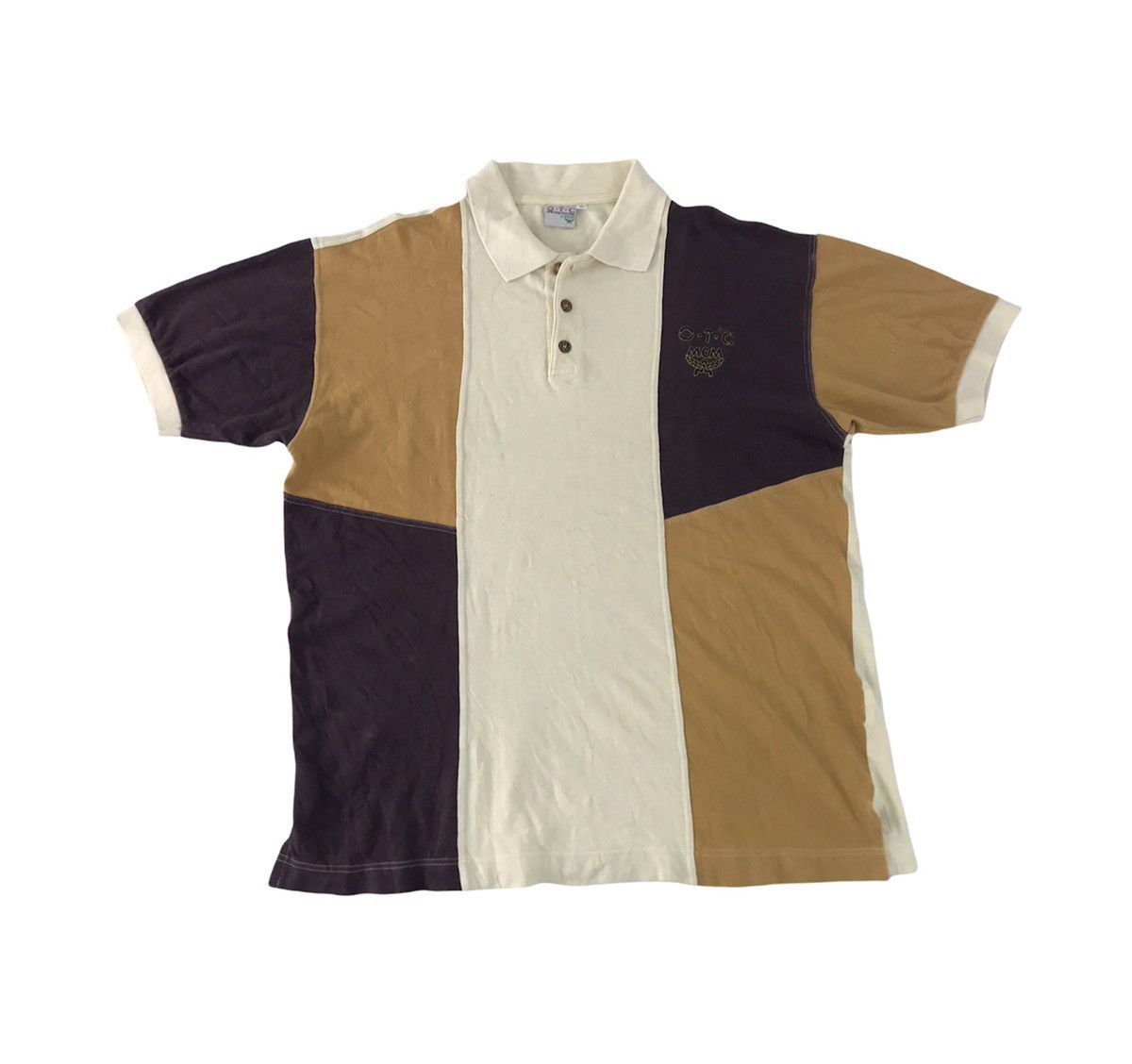 Designer × MCM Over The Counter OTC By MCM Polo Tee Colour Block Design Size US L / EU 52-54 / 3 - 1 Thumbnail