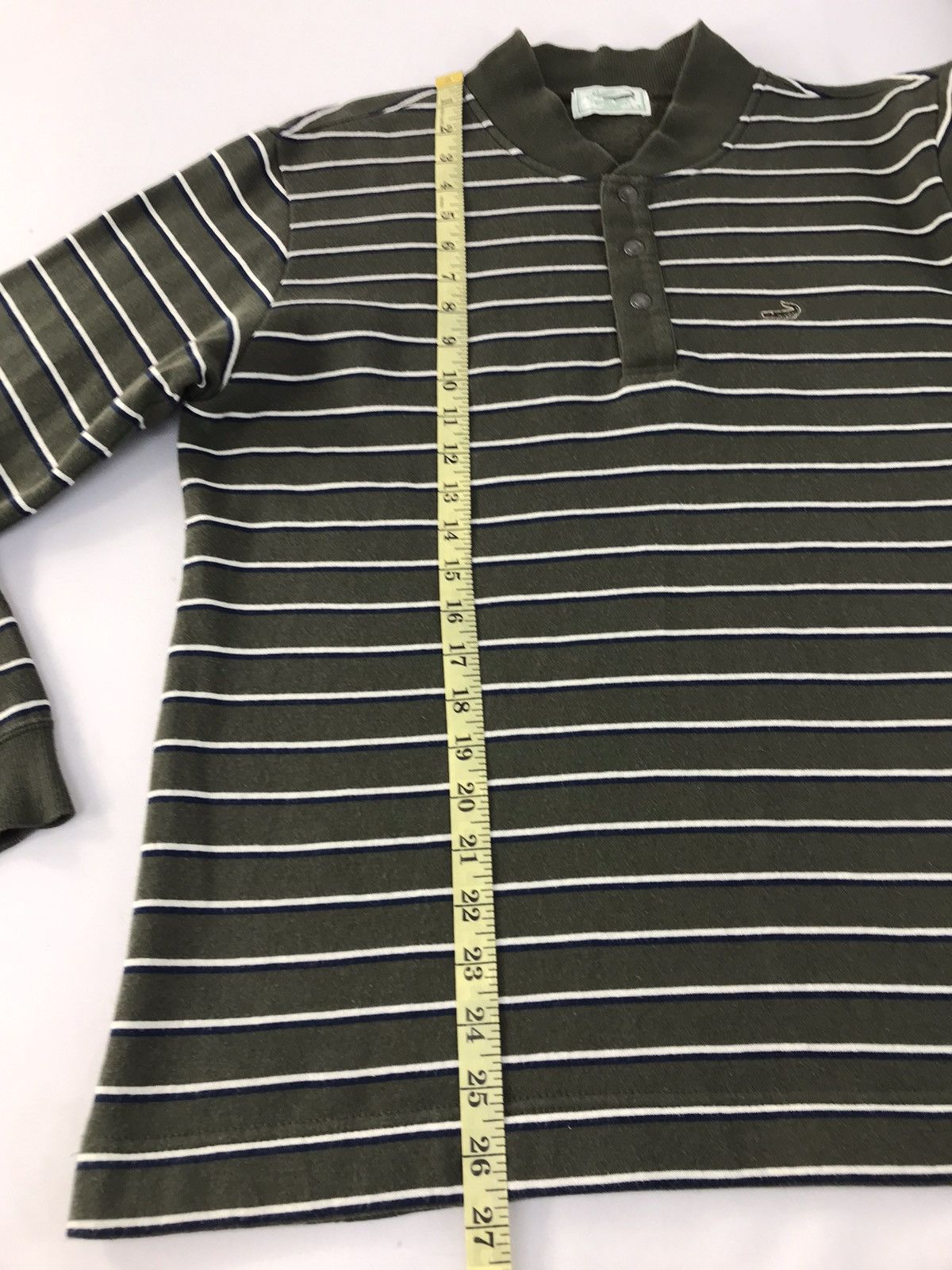 Japanese Brand Sweatshirt Crocodiles Long Sleeve Design Striped Style Size US L / EU 52-54 / 3 - 9 Thumbnail