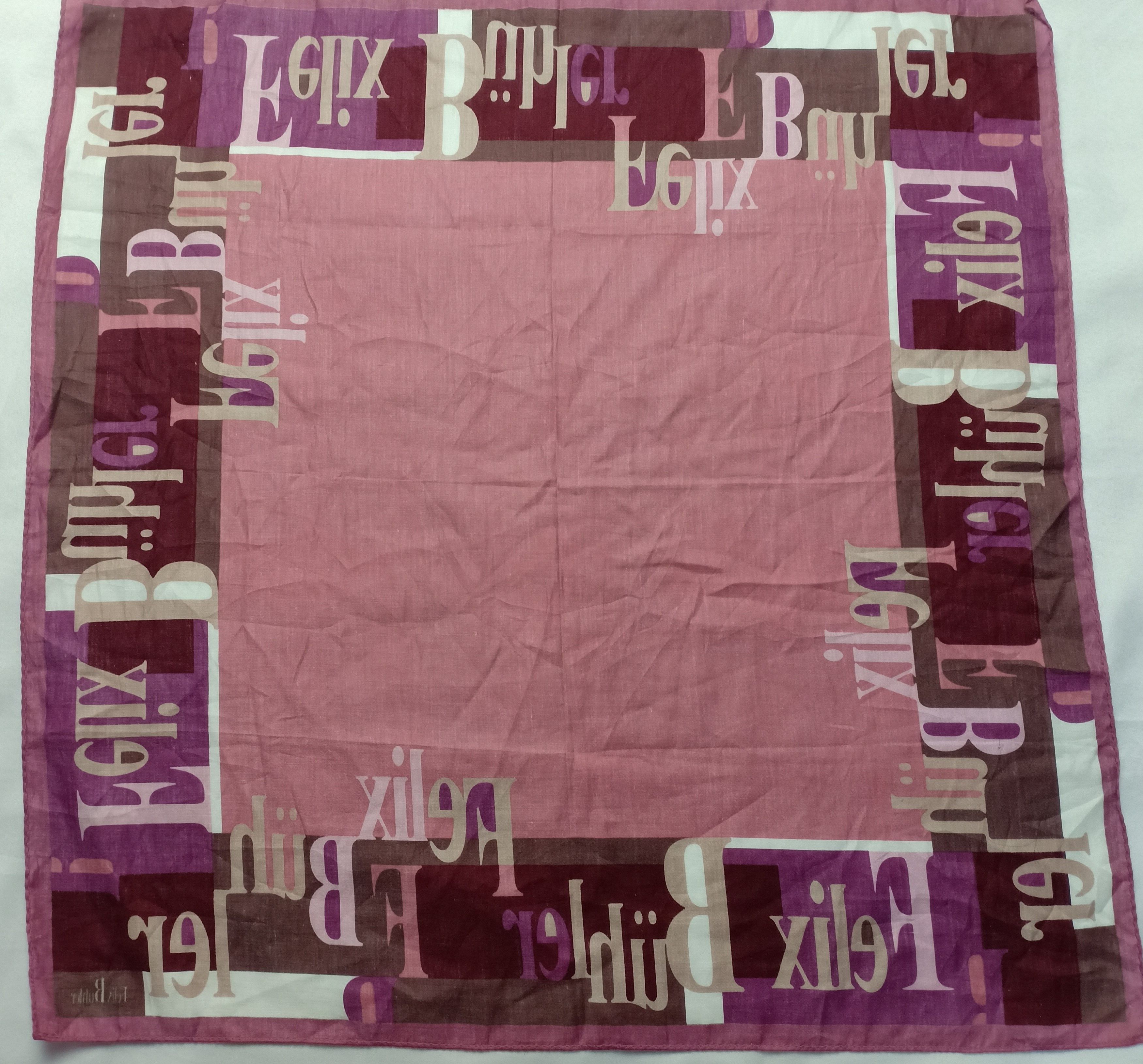 Designer × Vintage Felix Buhler Scarf Handkerchief Pocket Square Size ONE SIZE - 6 Thumbnail