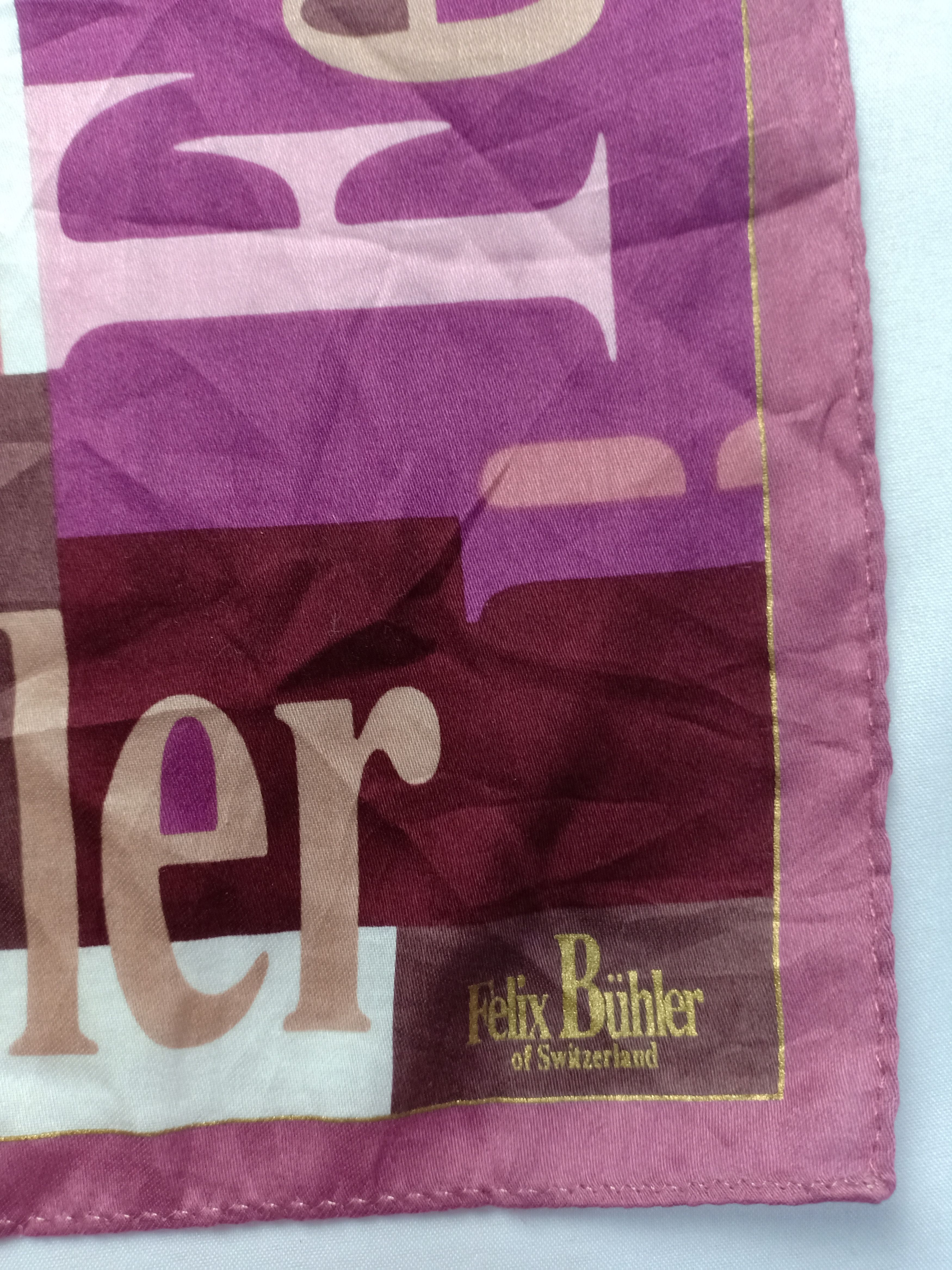 Designer × Vintage Felix Buhler Scarf Handkerchief Pocket Square Size ONE SIZE - 3 Thumbnail