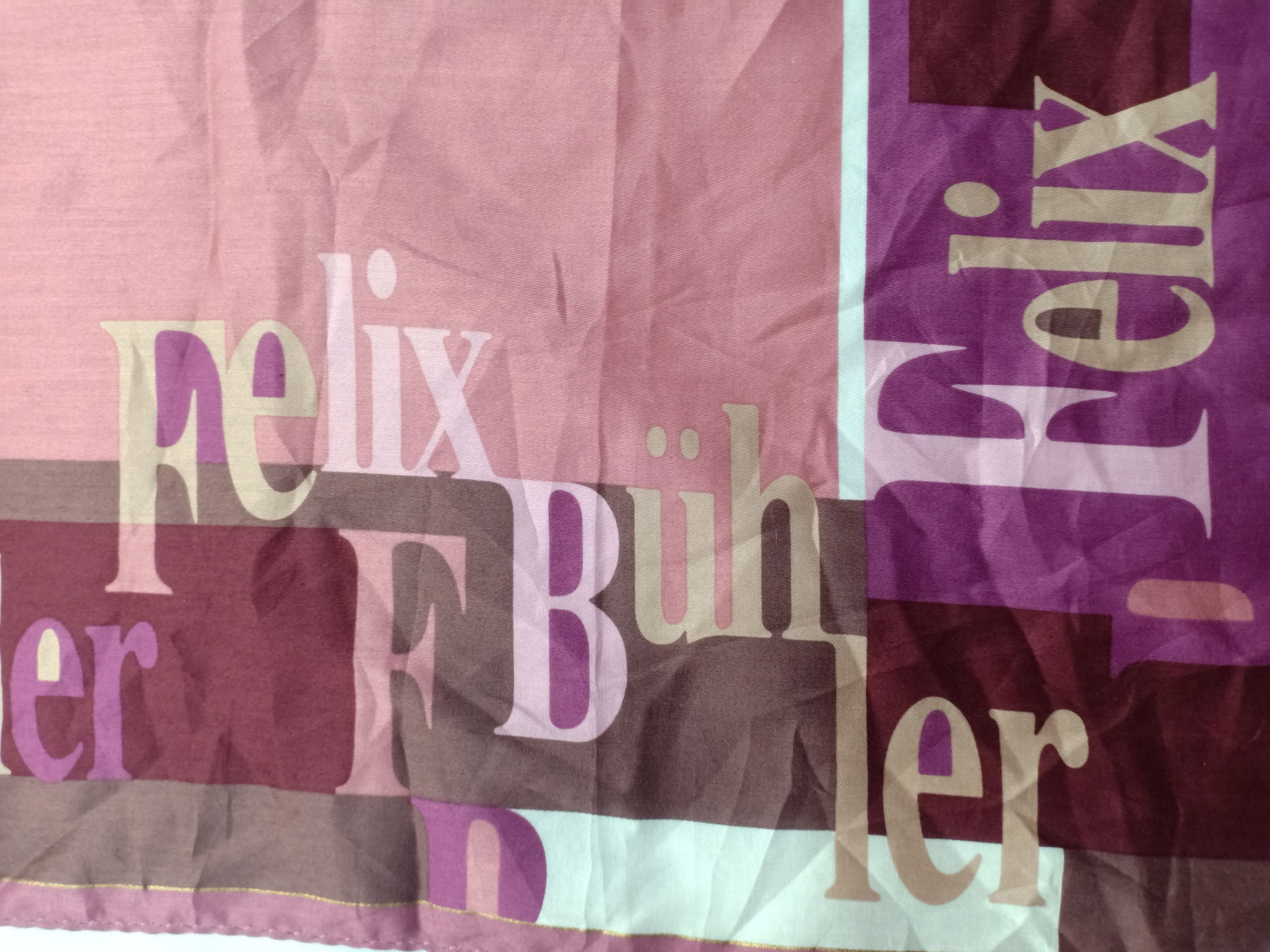 Designer × Vintage Felix Buhler Scarf Handkerchief Pocket Square Size ONE SIZE - 2 Thumbnail