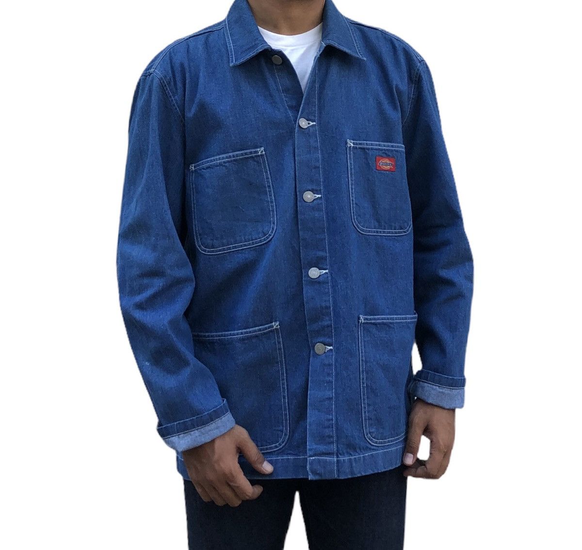 Dickies Vintage Dickies Denim Chore Jacket Size US M / EU 48-50 / 2 - 2 Thumbnail