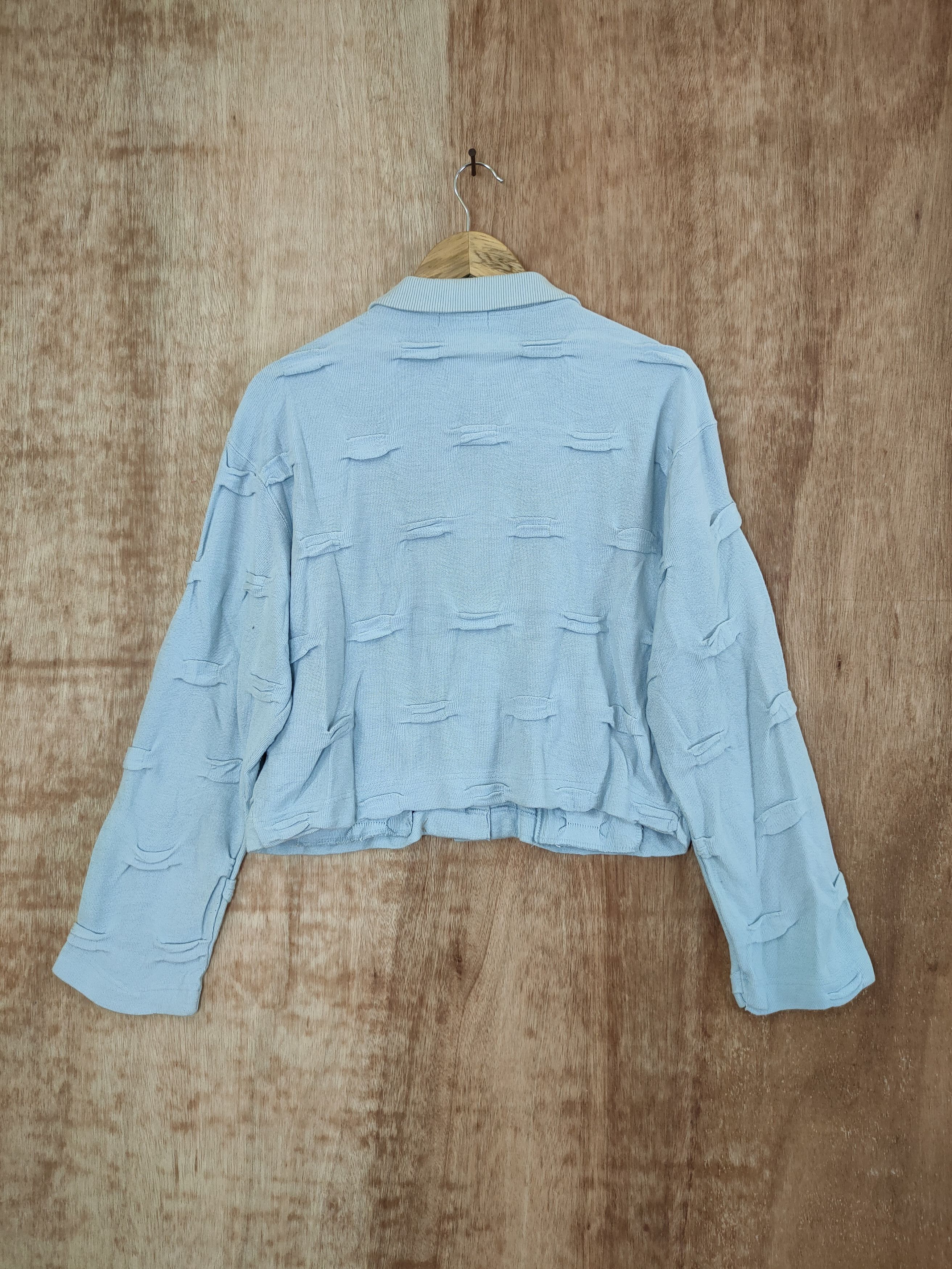 Issey Miyake Issey miyake peterpan collar ripped cardigan knit #46-376 DL Size M / US 6-8 / IT 42-44 - 9 Thumbnail