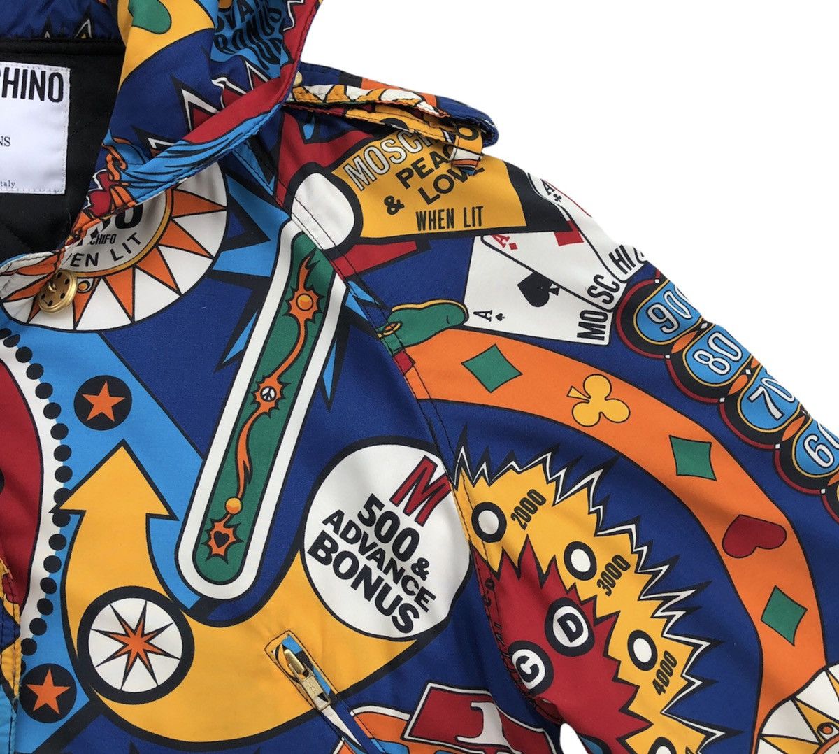 Moschino Moschino Super Hero Pinball Print Hooded Jacket Size US M / EU 48-50 / 2 - 9 Thumbnail