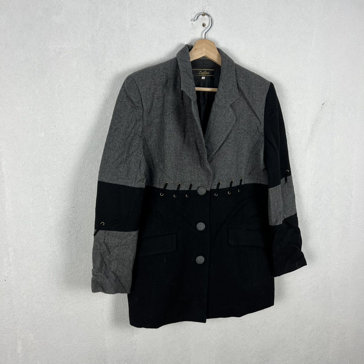 Japanese Brand VINTAGE LEILIAN PATCHWORK DESIGN JACKET MADE IN JAPAN Size US M / EU 48-50 / 2 - 2 Thumbnail