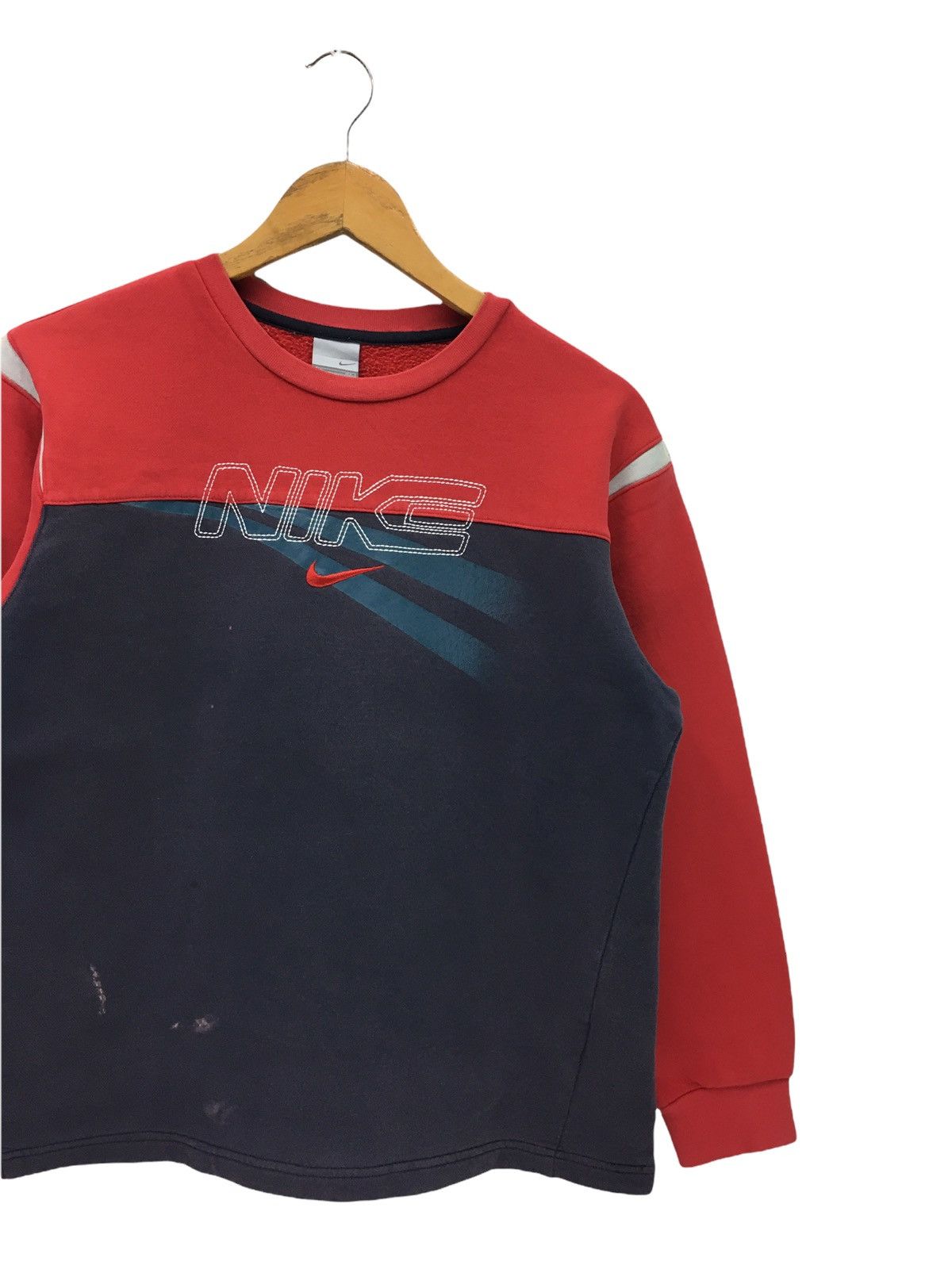 Japanese Brand × Nike × Vintage Vintage Nike Big Logo Sweatshirt Size S / US 4 / IT 40 - 4 Thumbnail