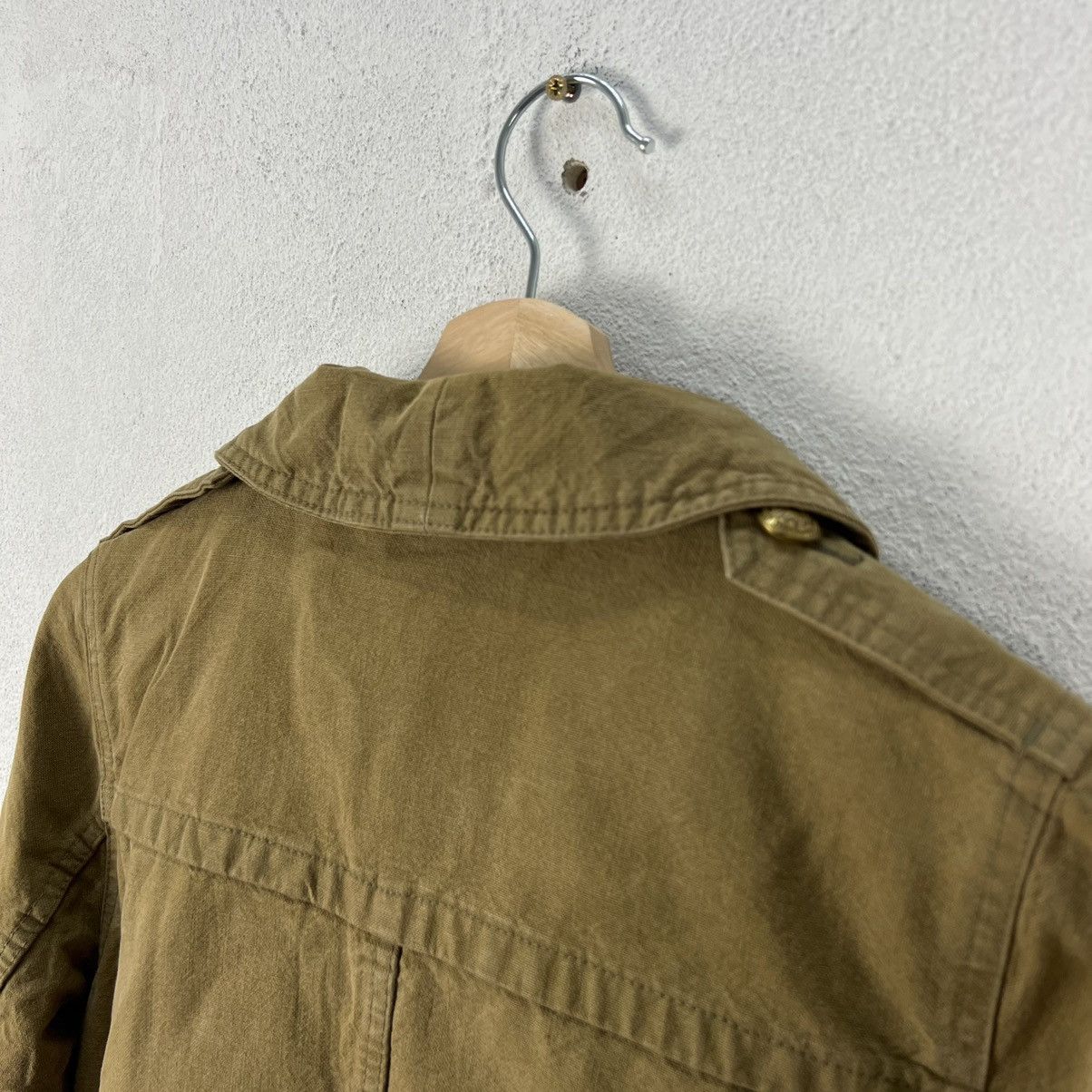 Vintage 💥💥GREEN TRENCH COAT JACKET RARE STYLE MILITARY COLLECTIONS Size US S / EU 44-46 / 1 - 13 Thumbnail