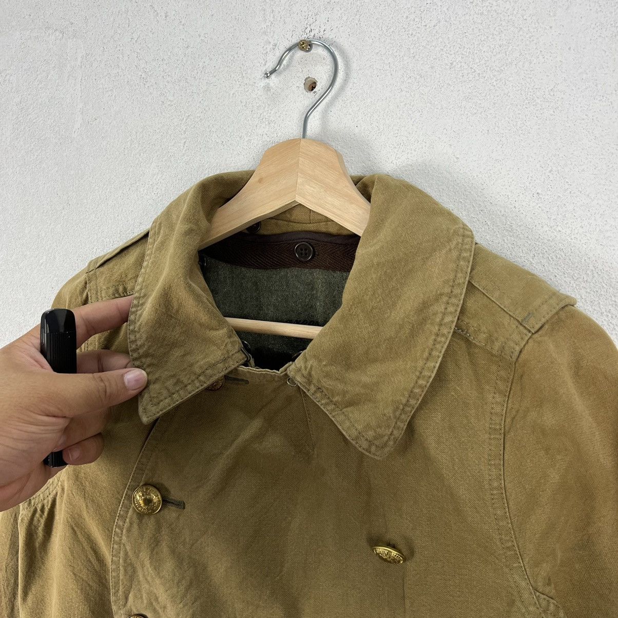 Vintage 💥💥GREEN TRENCH COAT JACKET RARE STYLE MILITARY COLLECTIONS Size US S / EU 44-46 / 1 - 11 Thumbnail
