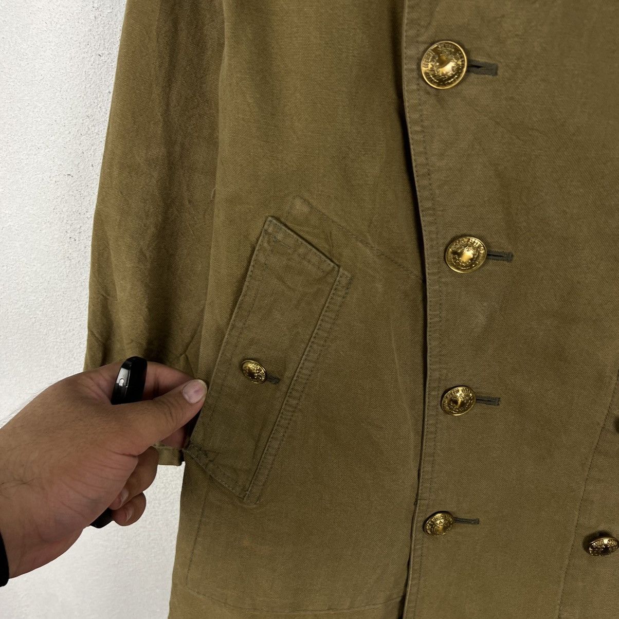 Vintage 💥💥GREEN TRENCH COAT JACKET RARE STYLE MILITARY COLLECTIONS Size US S / EU 44-46 / 1 - 7 Thumbnail